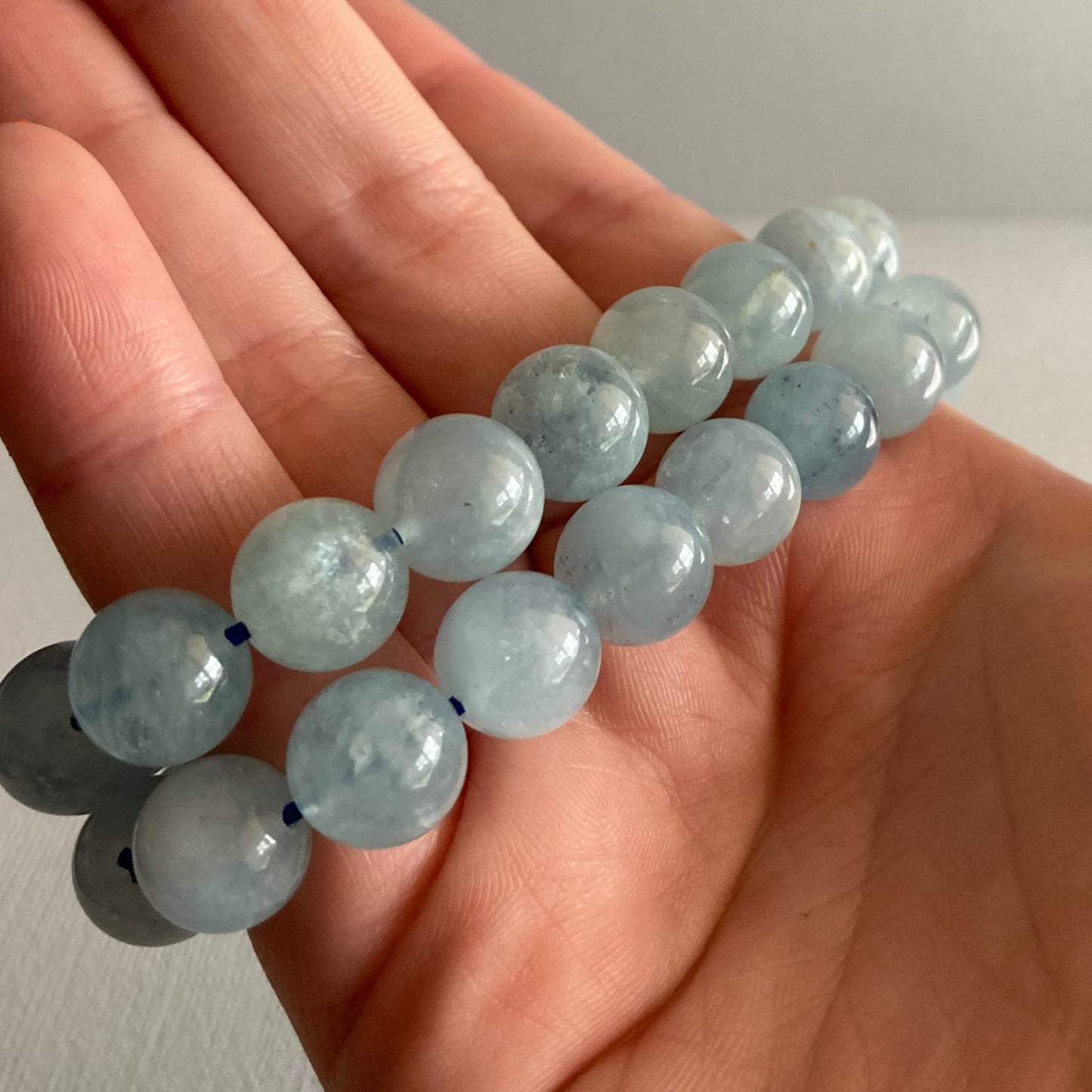Aquamarine Bracelets - 10mm - Star-Crossed Stones
