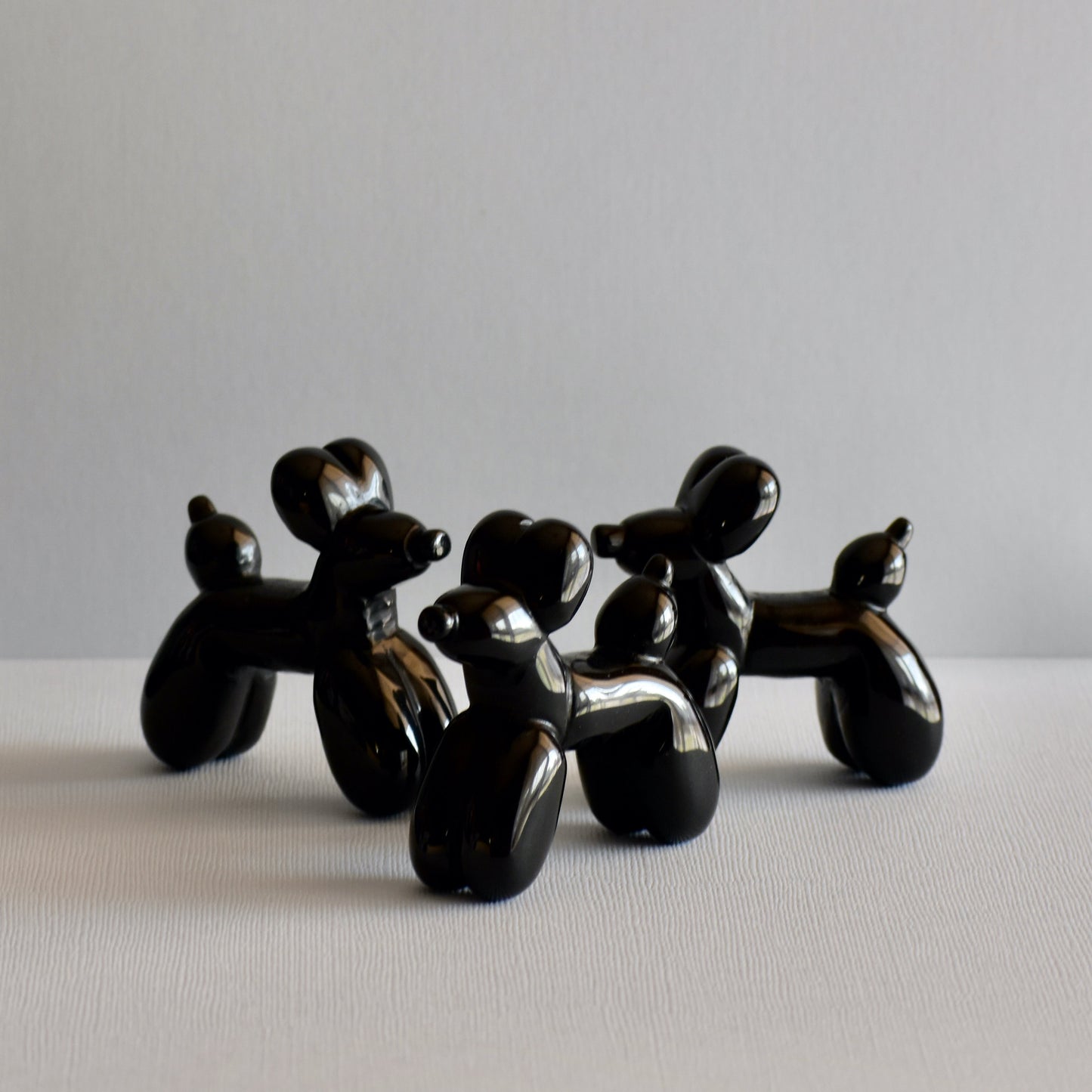 Black Obsidian Balloon Dogs - Star-Crossed Stones