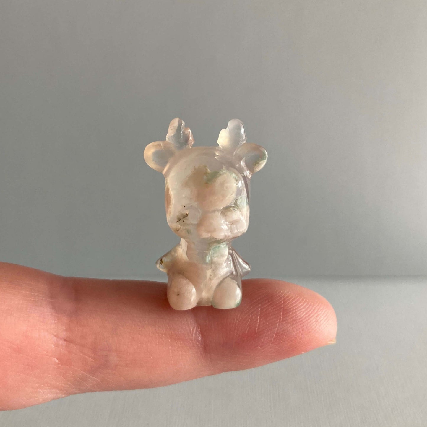 Flower Agate Mini Reindeer - Star-Crossed Stones