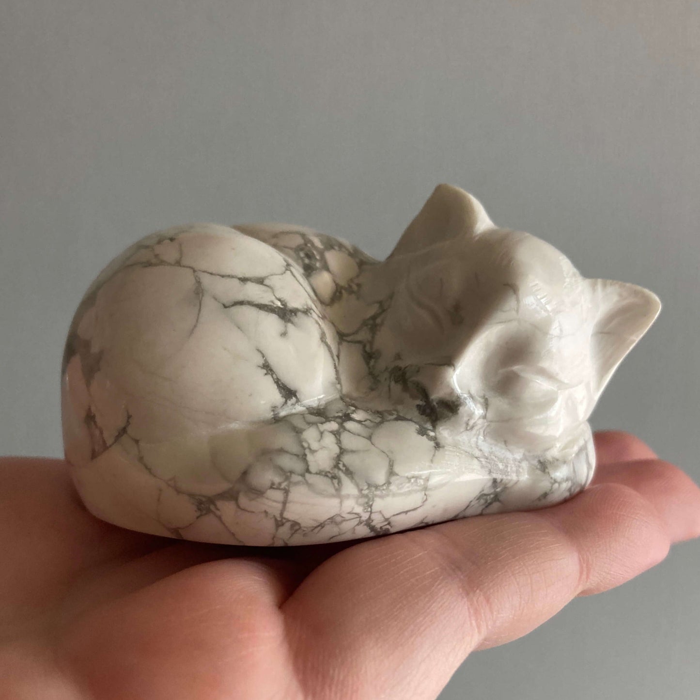 Howlite Sleeping Cats - Star-Crossed Stones