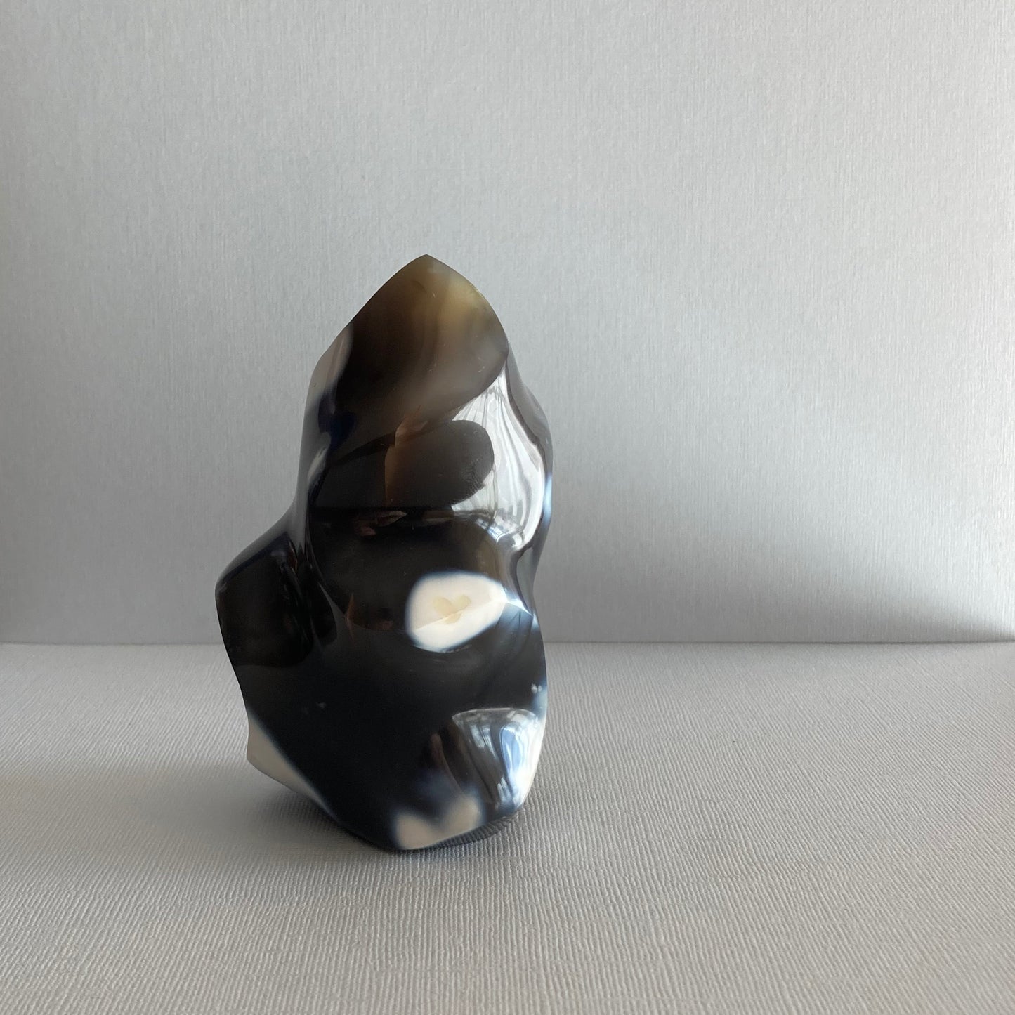 Orca Agate Flame - 110mm - Star-Crossed Stones