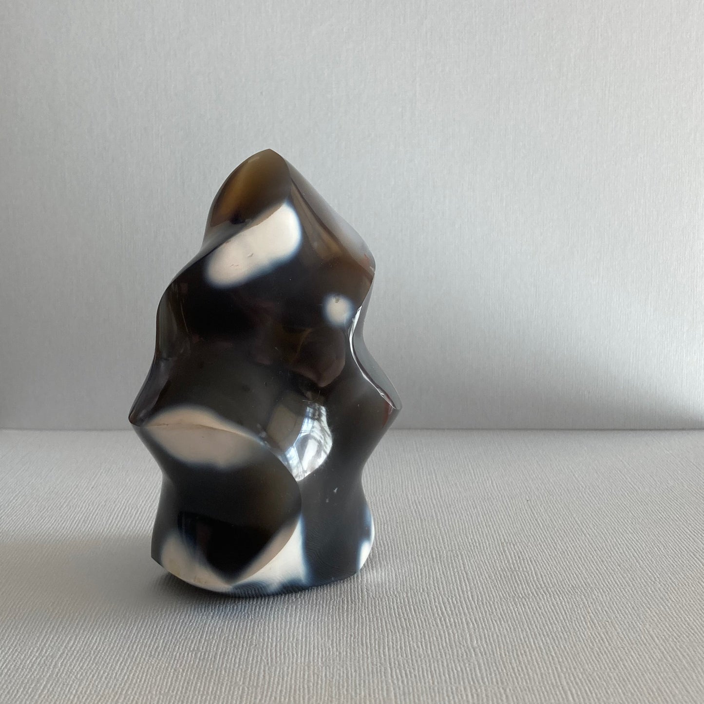 Orca Agate Flame - 110mm - Star-Crossed Stones