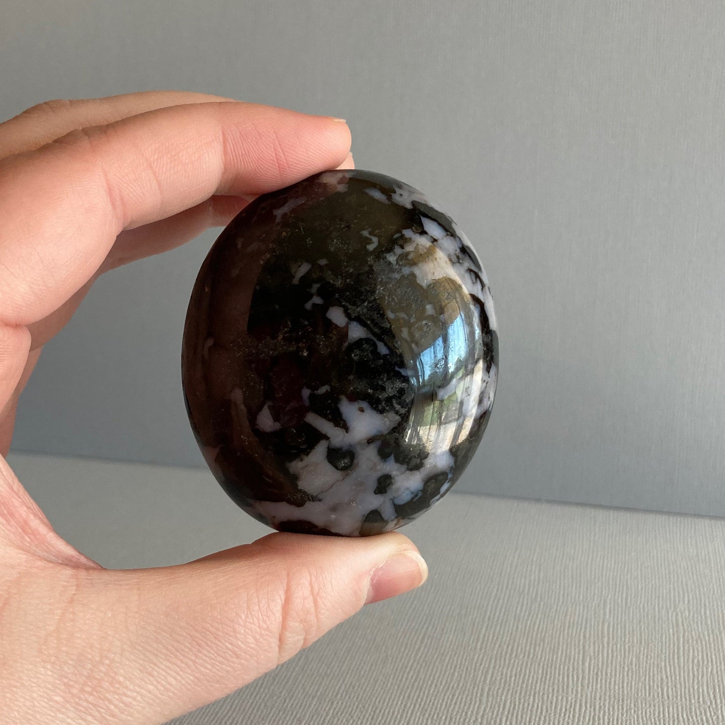 Indigo Gabbro / Mystic Merlinite Palms - Star-Crossed Stones