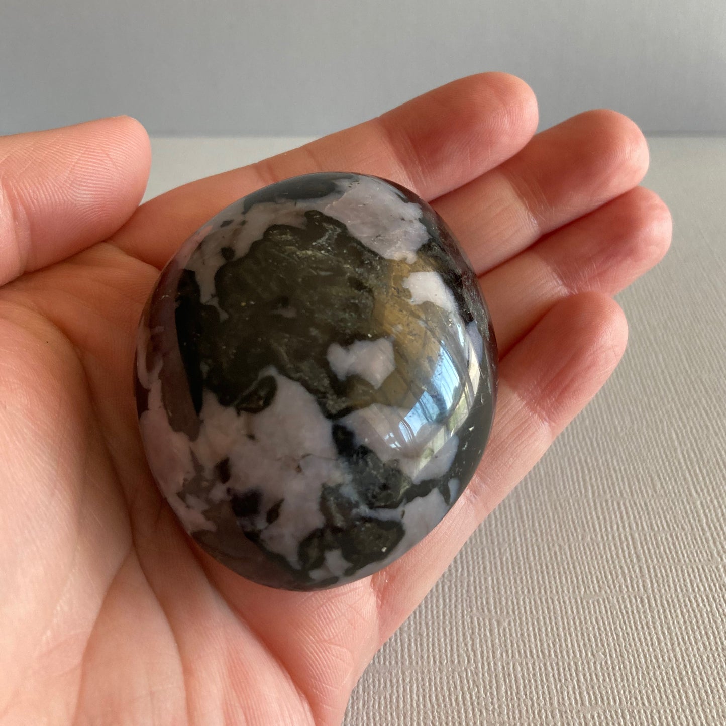 Indigo Gabbro / Mystic Merlinite Palms - Star-Crossed Stones