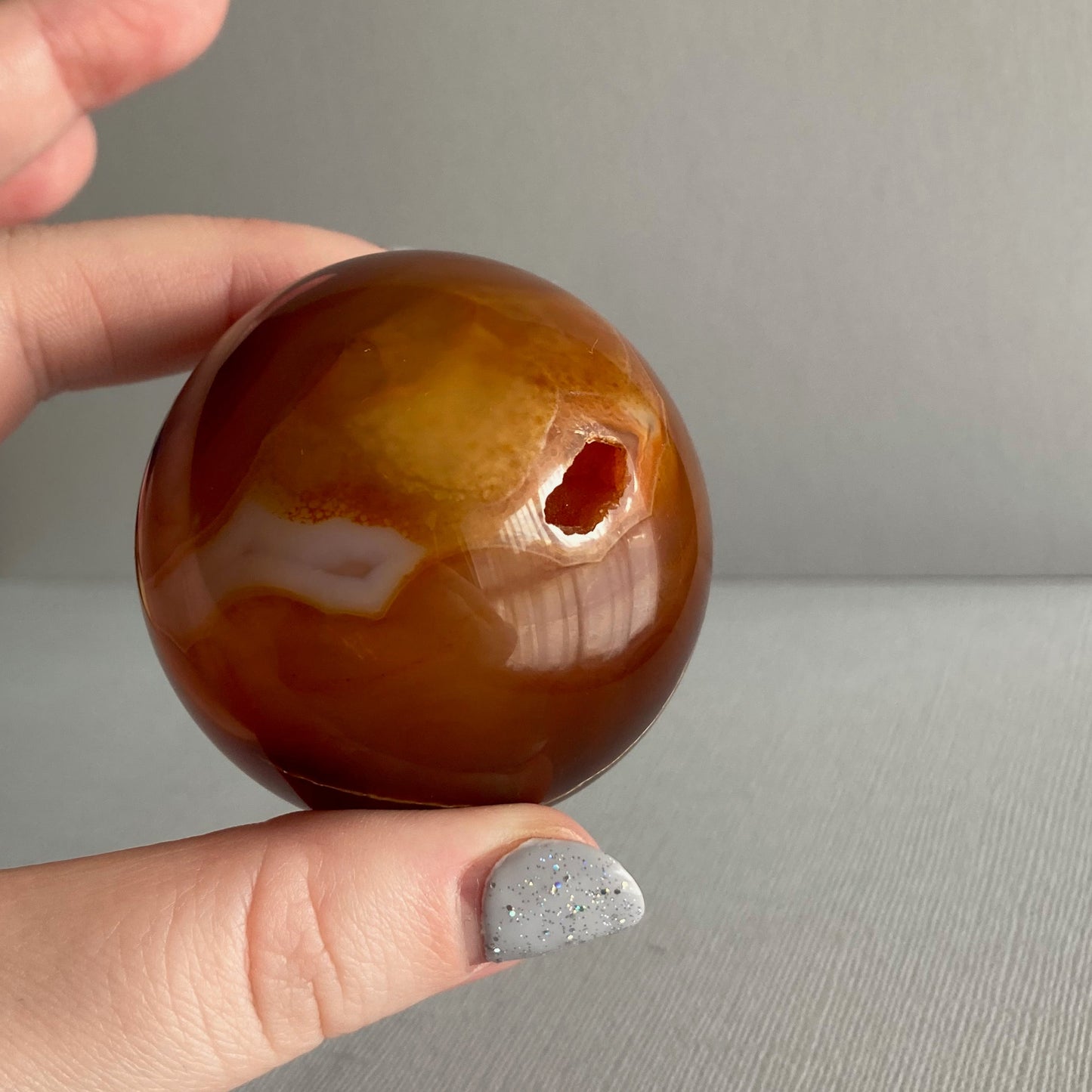 Carnelian Sphere - 58mm - Star-Crossed Stones