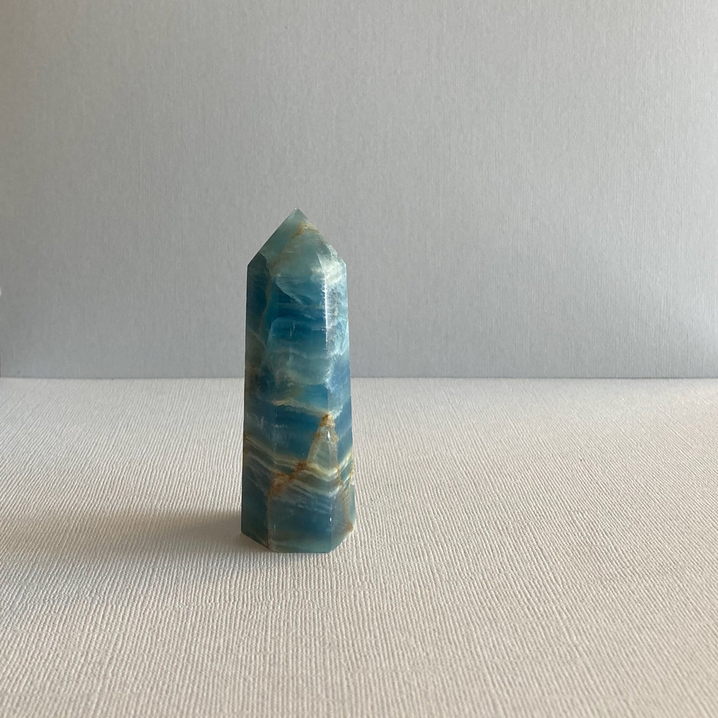 Blue Onyx / Lemurian Aquatine Calcite Towers - Star-Crossed Stones