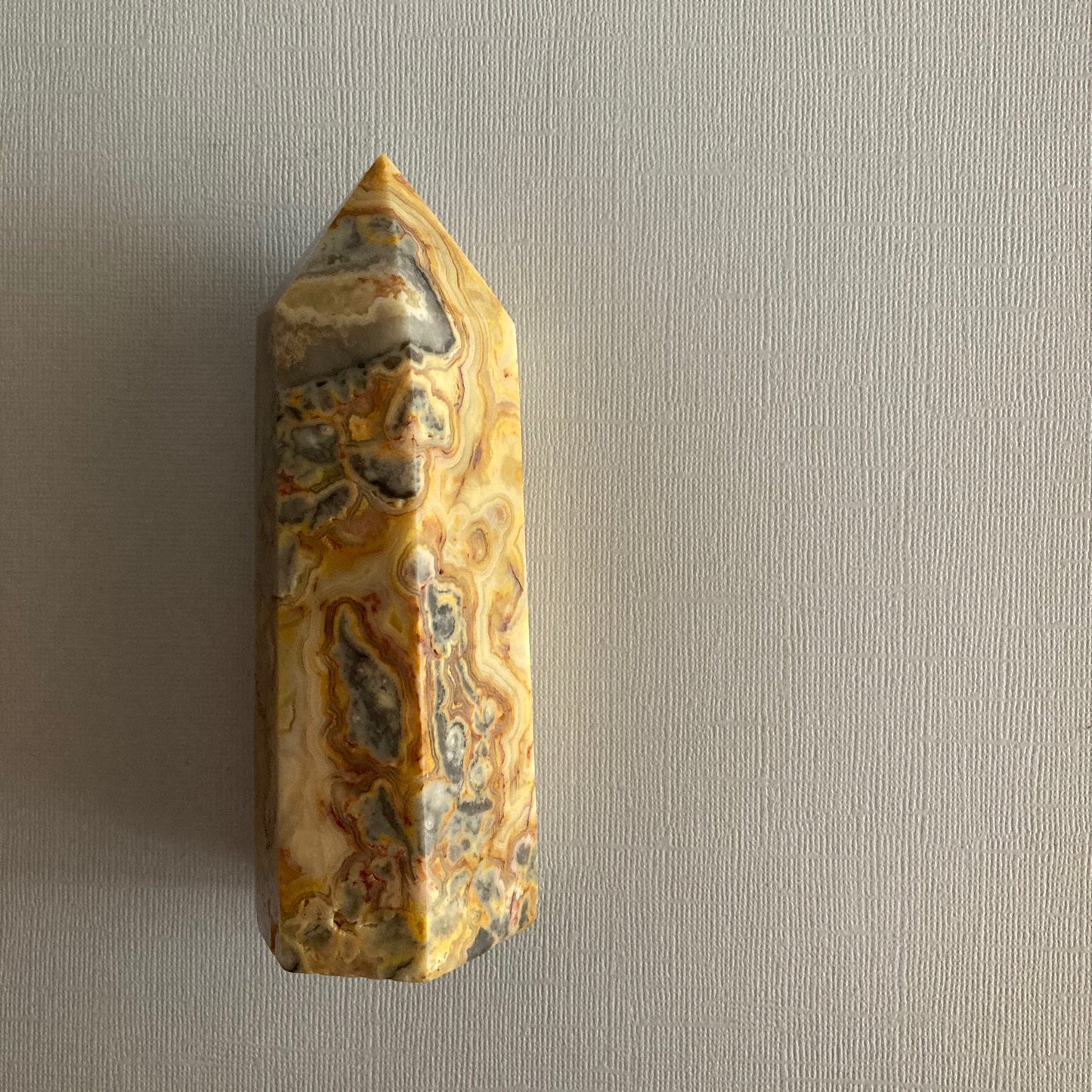 Crazy Lace Agate Tower - 125mm - Star-Crossed Stones