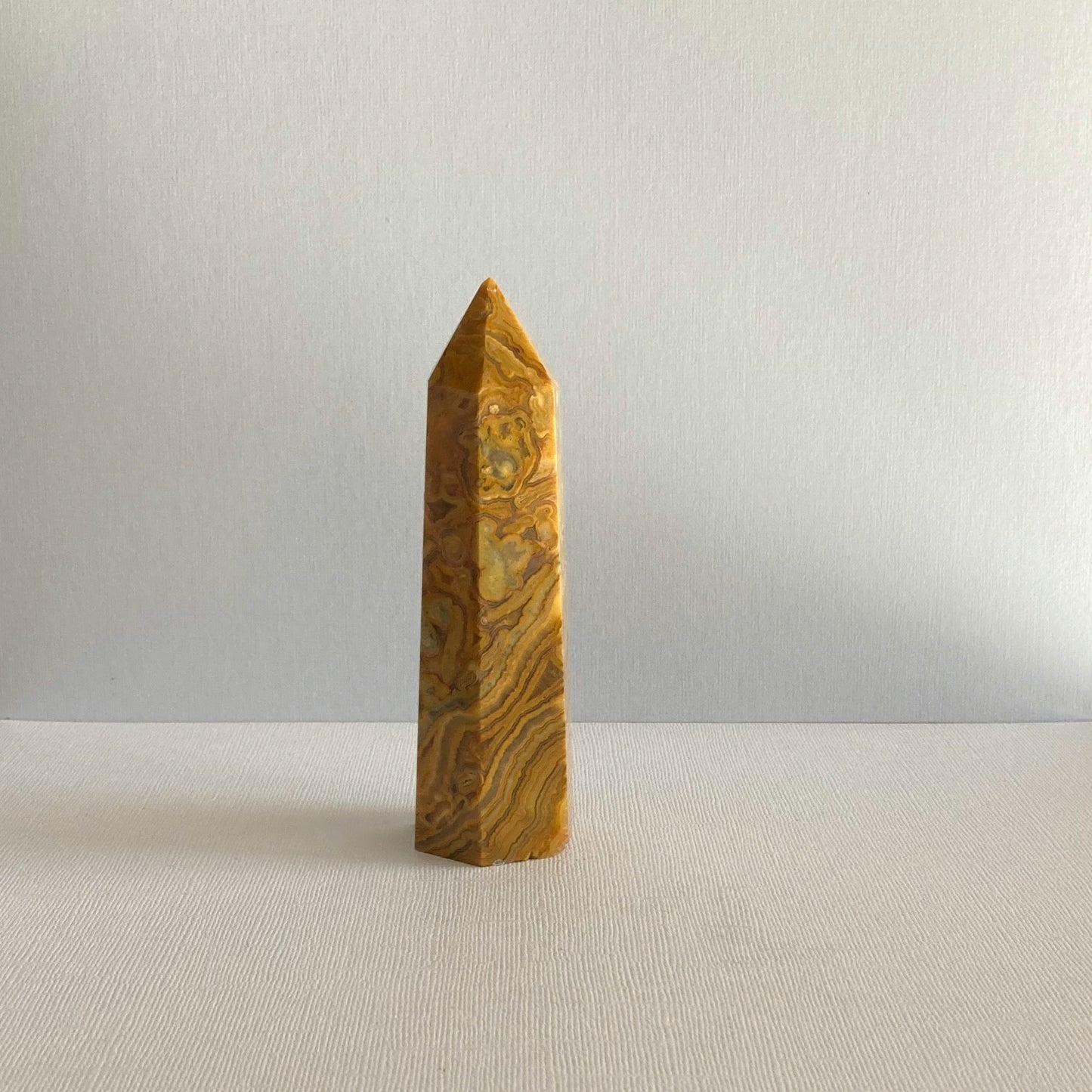 Crazy Lace Agate Tower - 125mm - Star-Crossed Stones