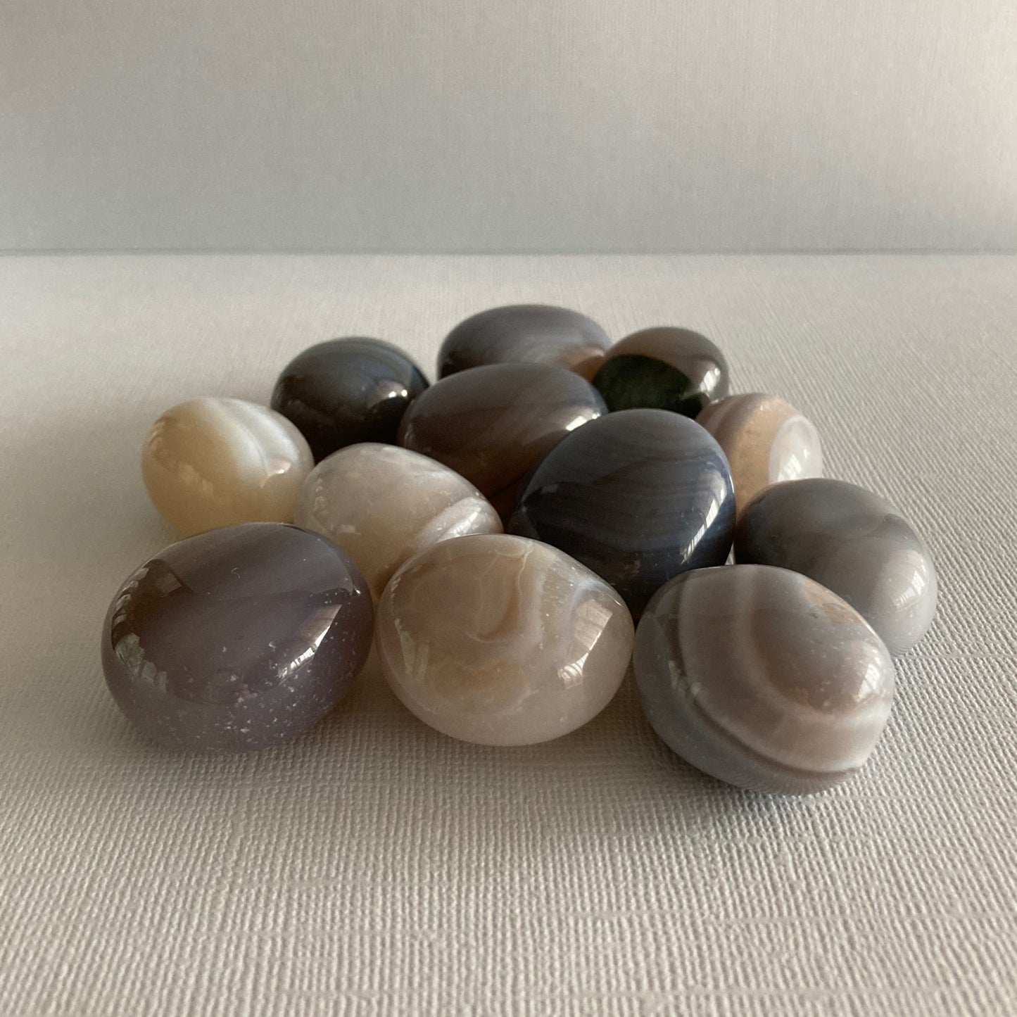 Blue Agate Tumbles - Star-Crossed Stones
