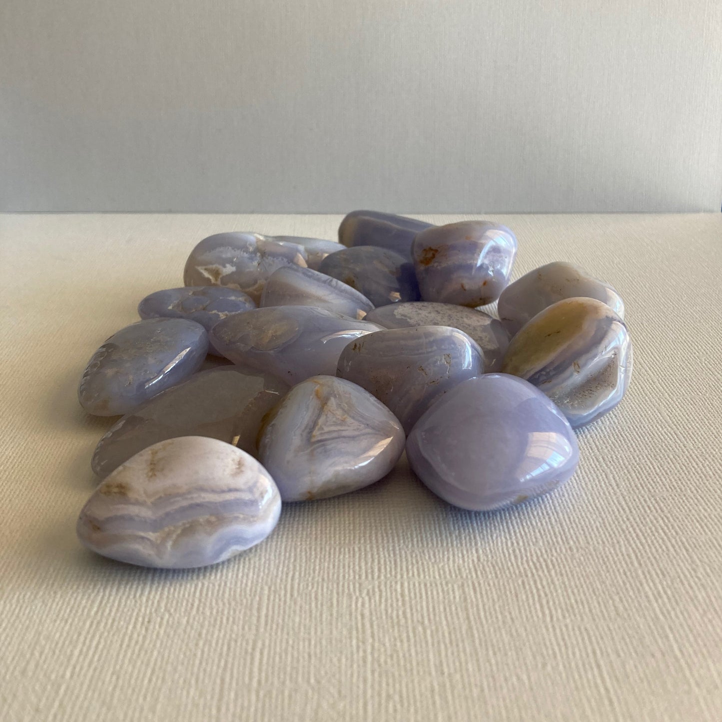 Blue Lace Agate / Blue Chalcedony Freeform Tumbles - Star-Crossed Stones