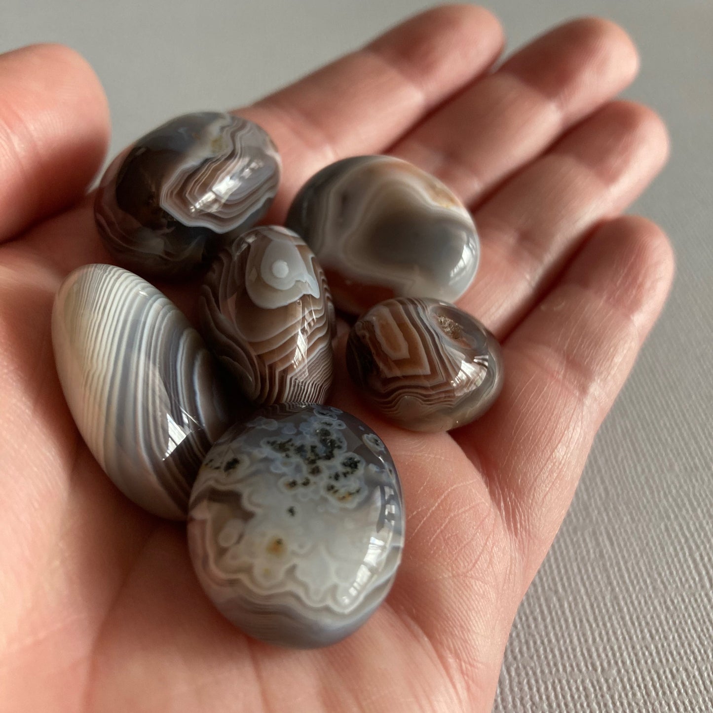 Botswana Agate Tumbles - Star-Crossed Stones