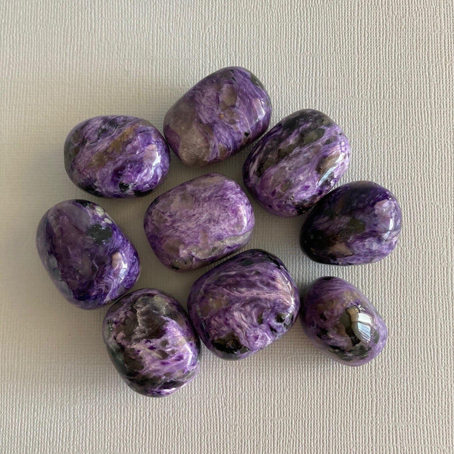 Charoite Tumbles - High Quality - Star-Crossed Stones