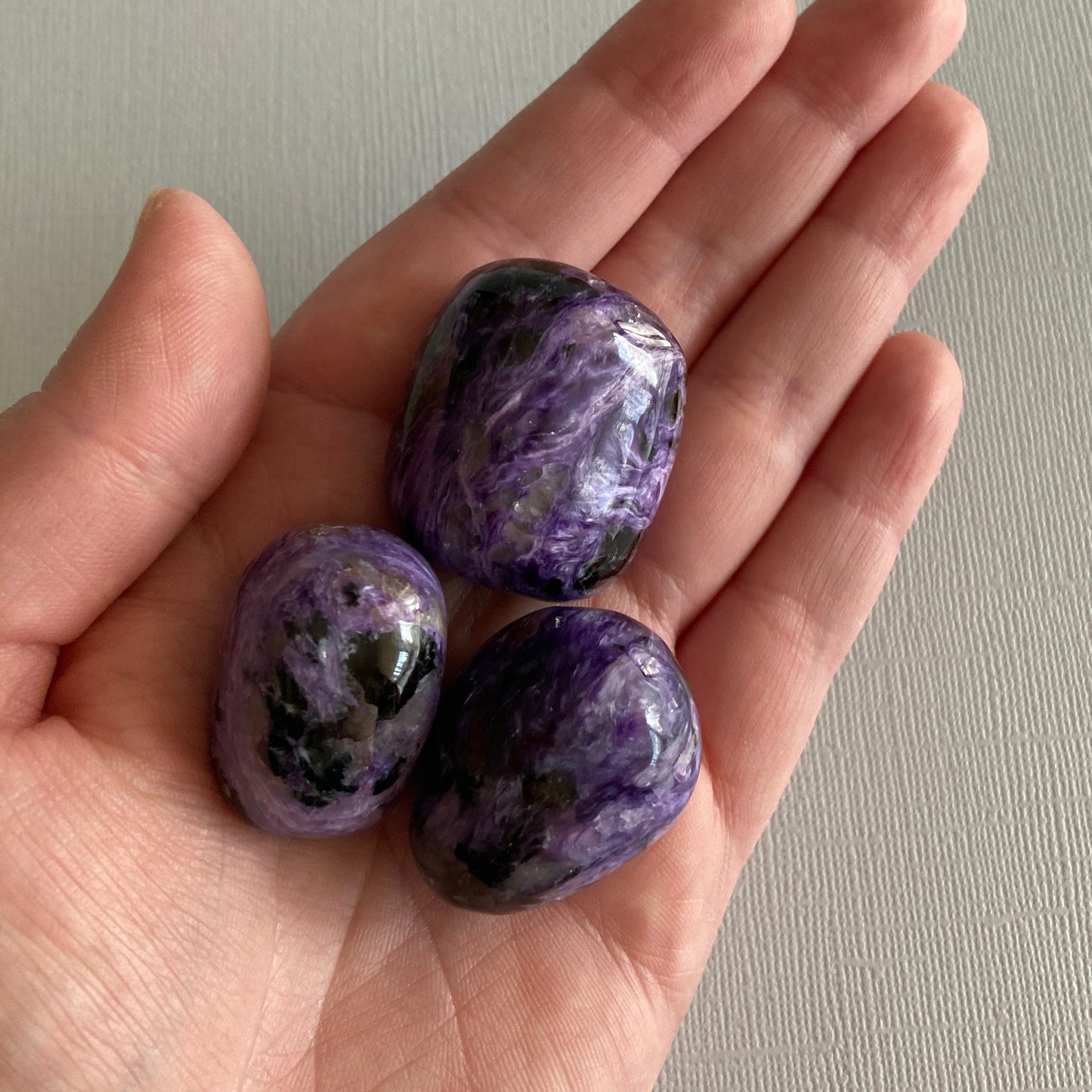 Charoite Tumbles - High Quality - Star-Crossed Stones