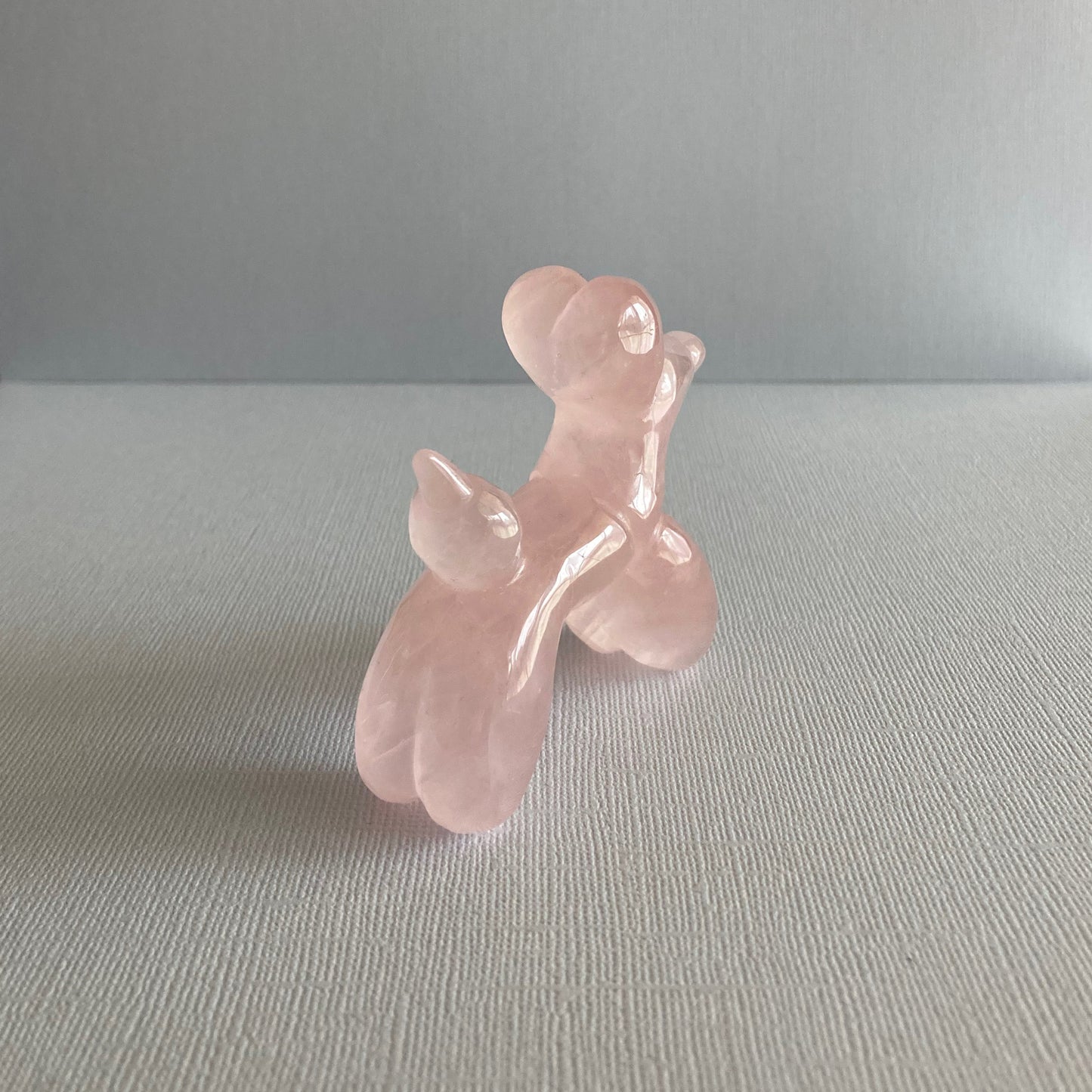 Rose Quartz Balloon Dogs