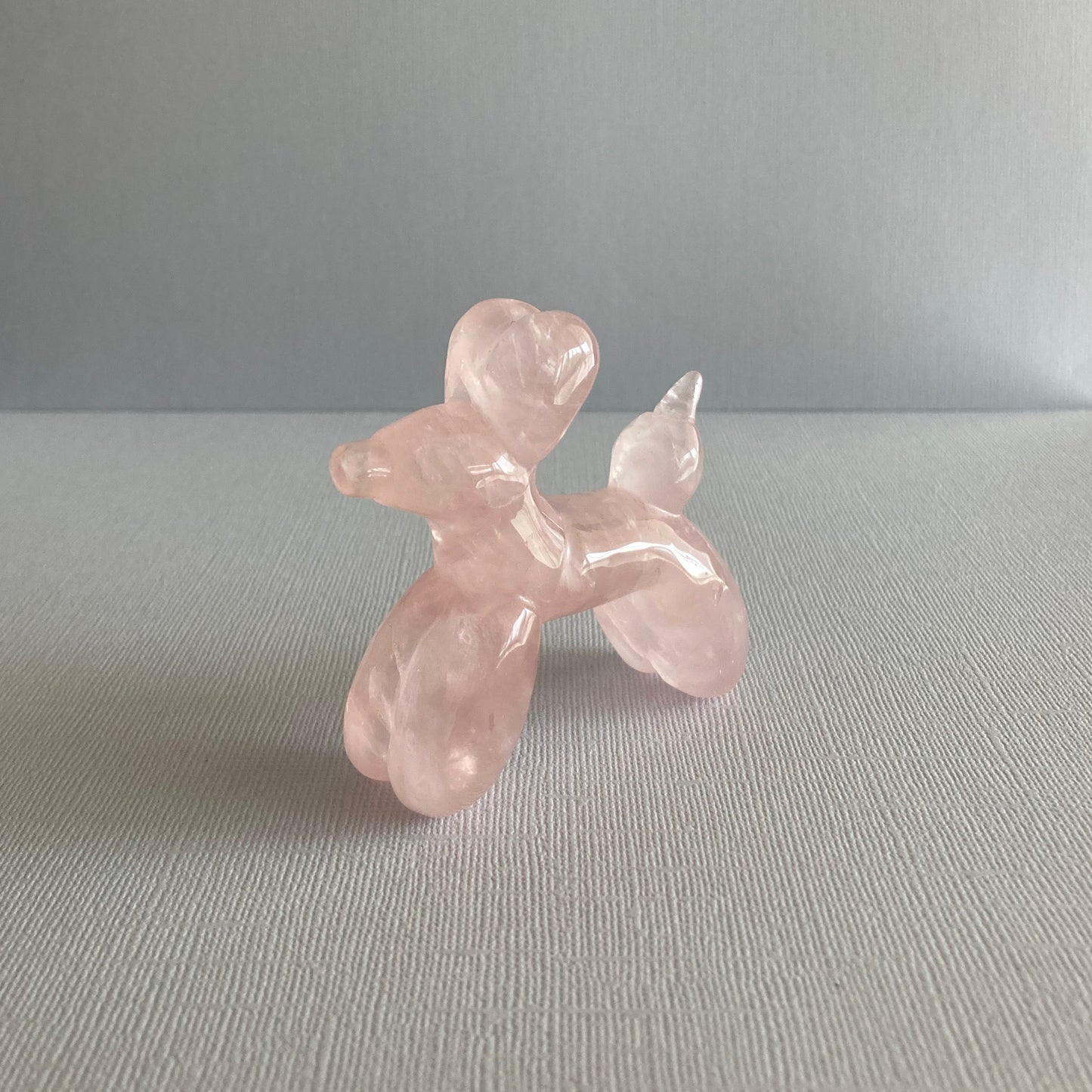 Rose Quartz Balloon Dogs