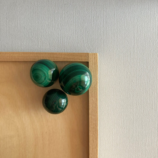 Malachite Spheres - High Quality