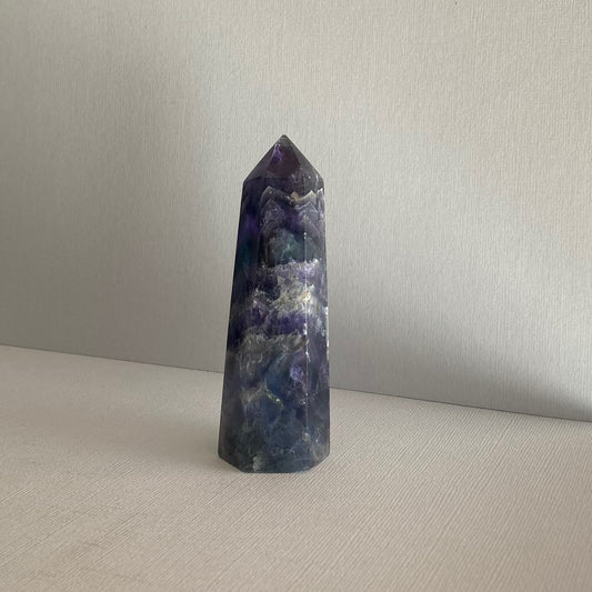 Blue Fluorite Tower - 100mm