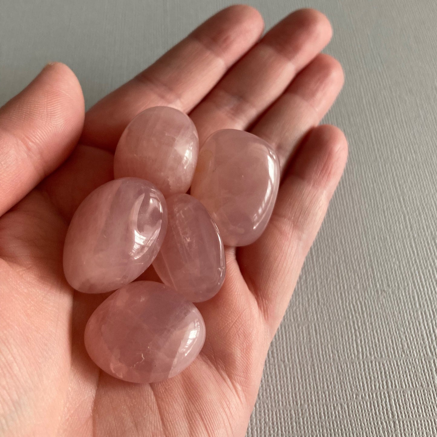 Rose Quartz Tumbles - Star-Crossed Stones