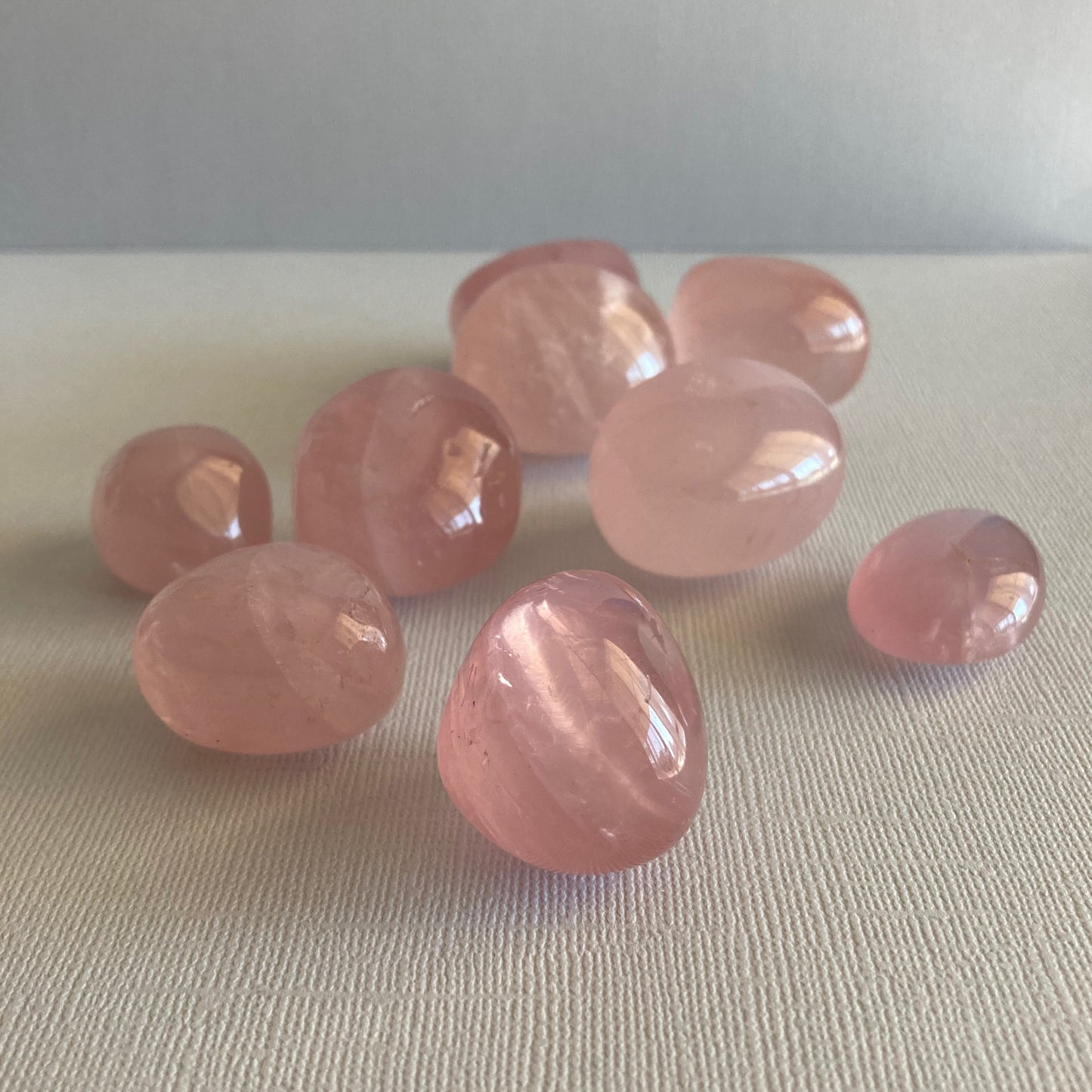 Star Rose Quartz Tumbles - High Quality