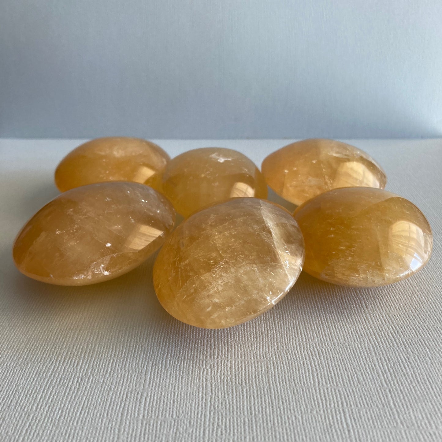 Honey Calcite Palms