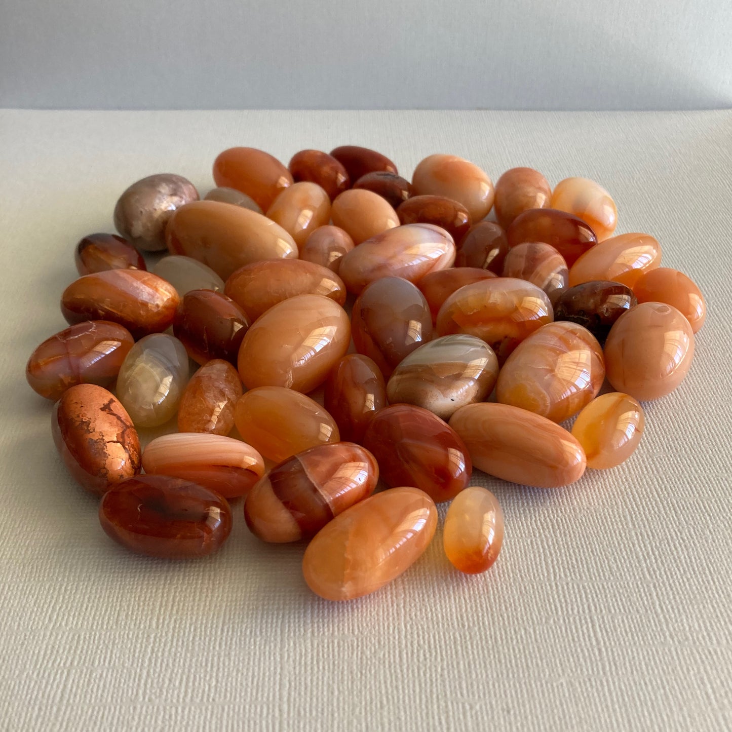 Carnelian Tumbles - High Quality