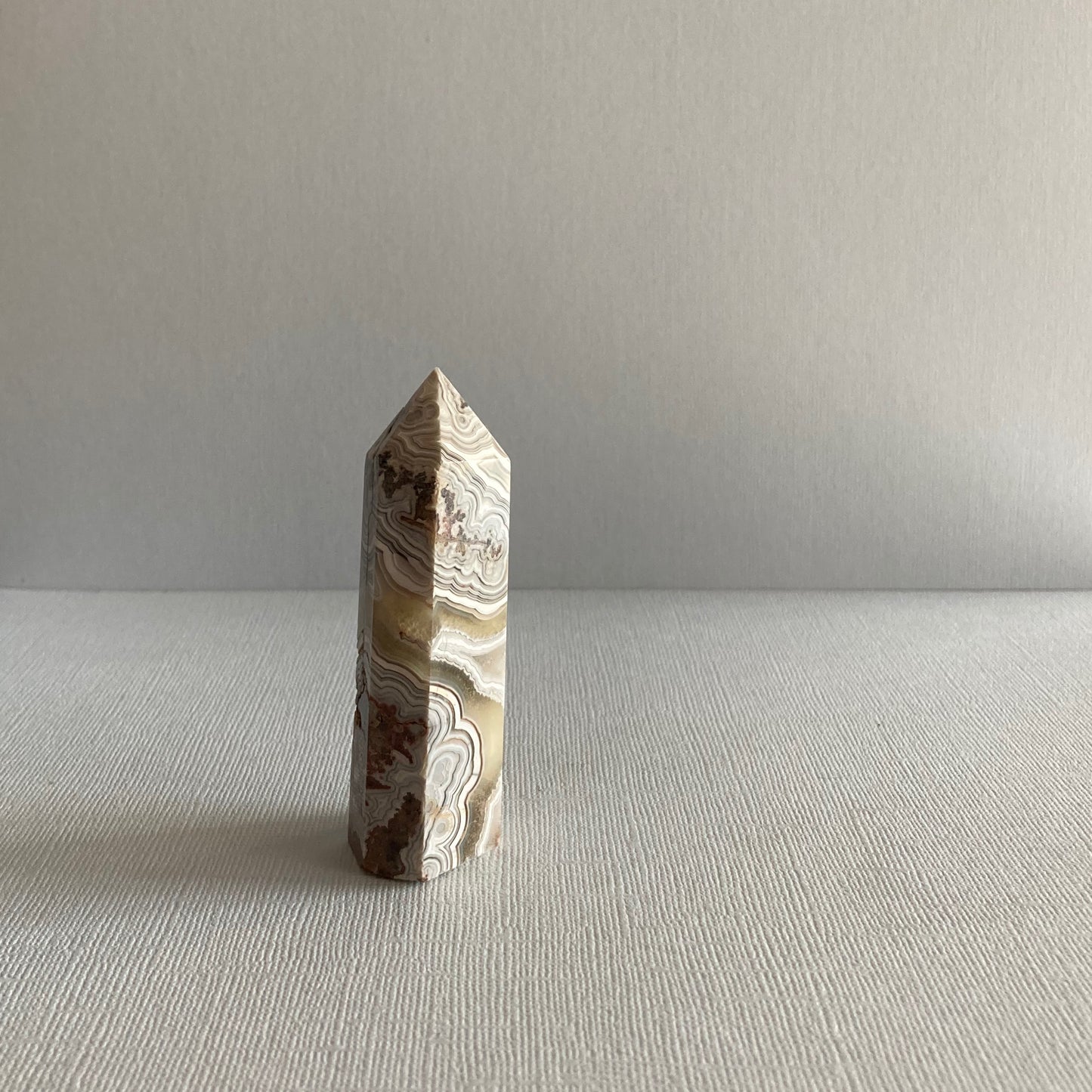 Druzy Mexican Lace Agate Tower - 78mm