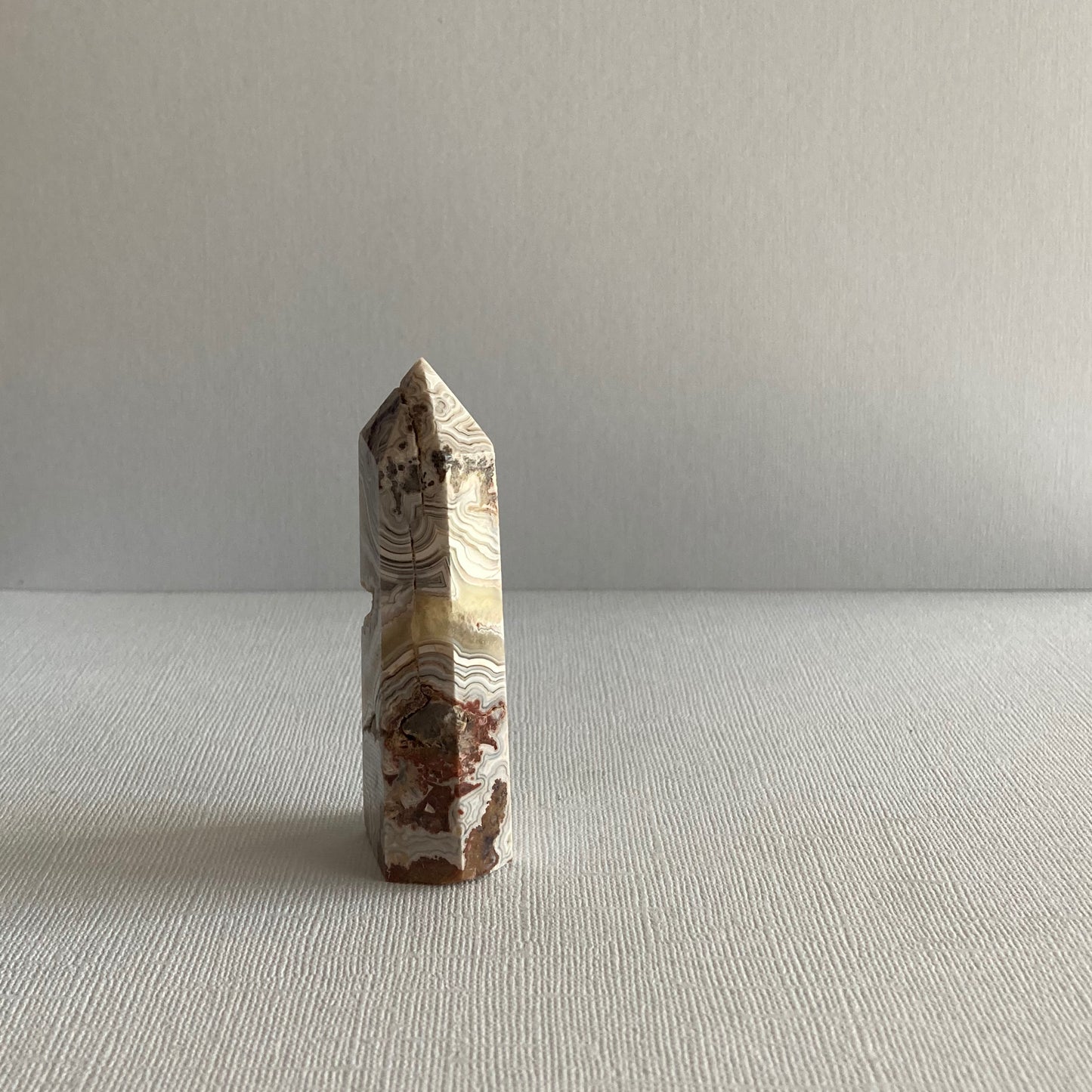 Druzy Mexican Lace Agate Tower - 78mm