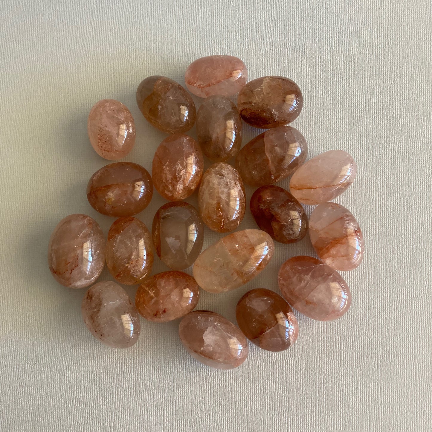 Fire Quartz / Hematoid Quartz Tumbles