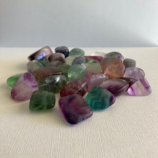 Rainbow Fluorite Freeform Tumbles