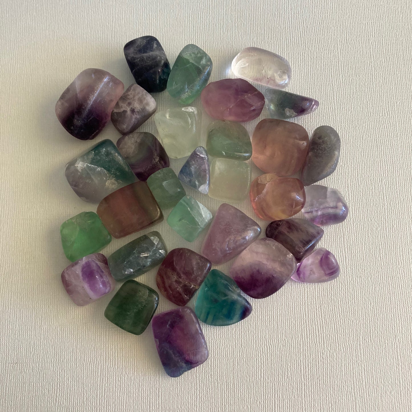 Rainbow Fluorite Freeform Tumbles