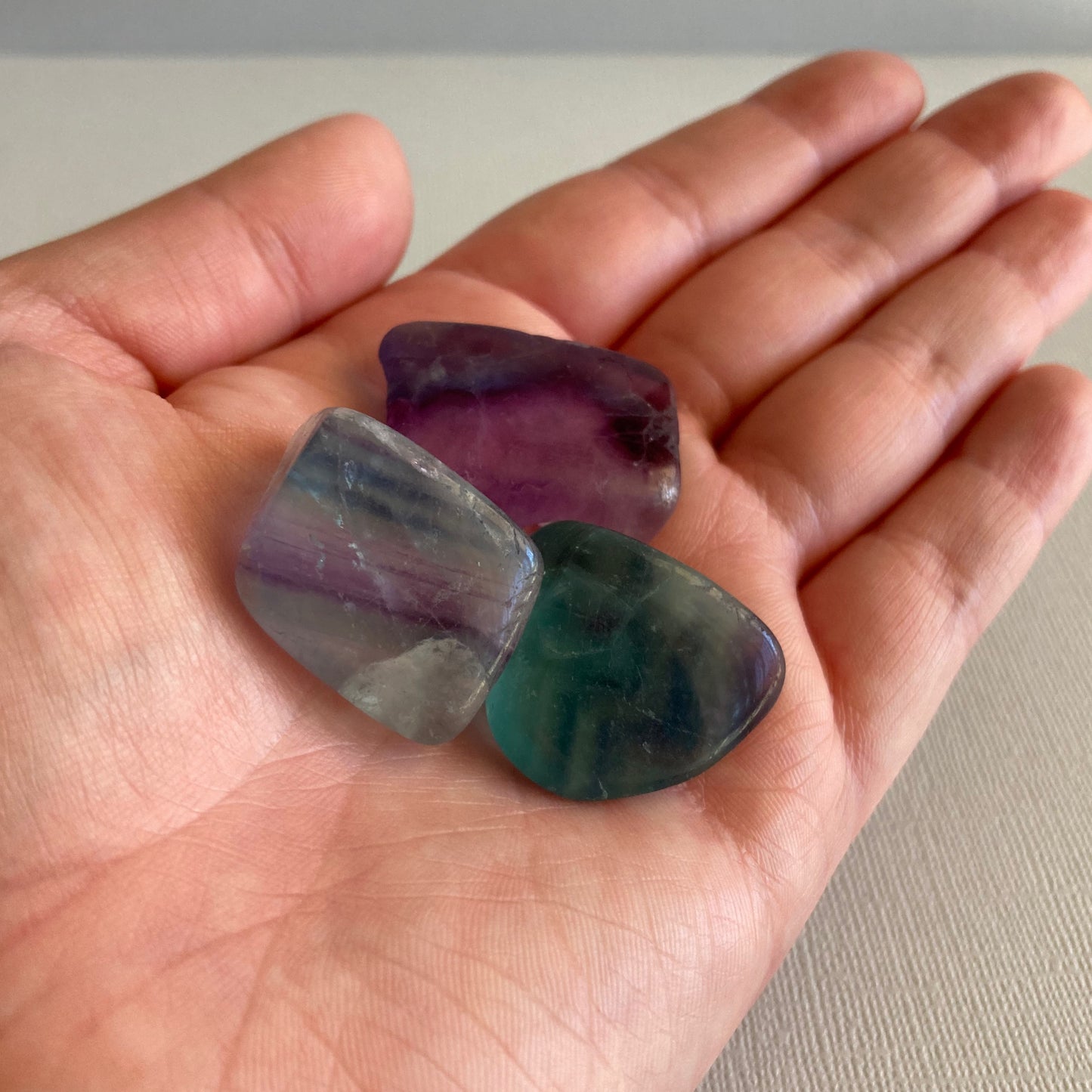 Rainbow Fluorite Freeform Tumbles