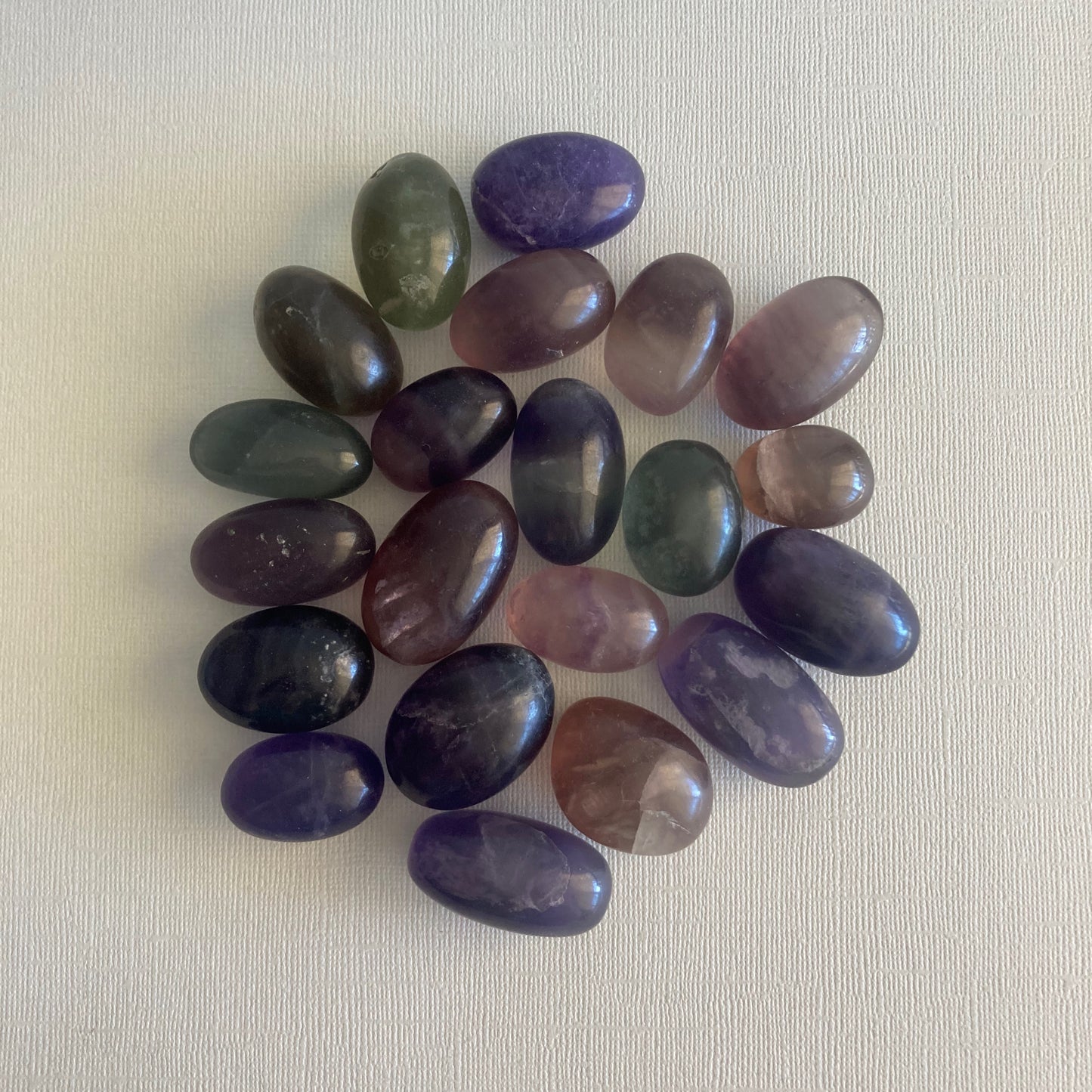 Rainbow Fluorite Tumbles