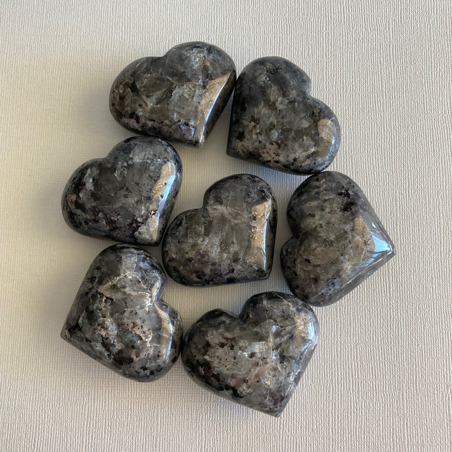 Larvikite Hearts