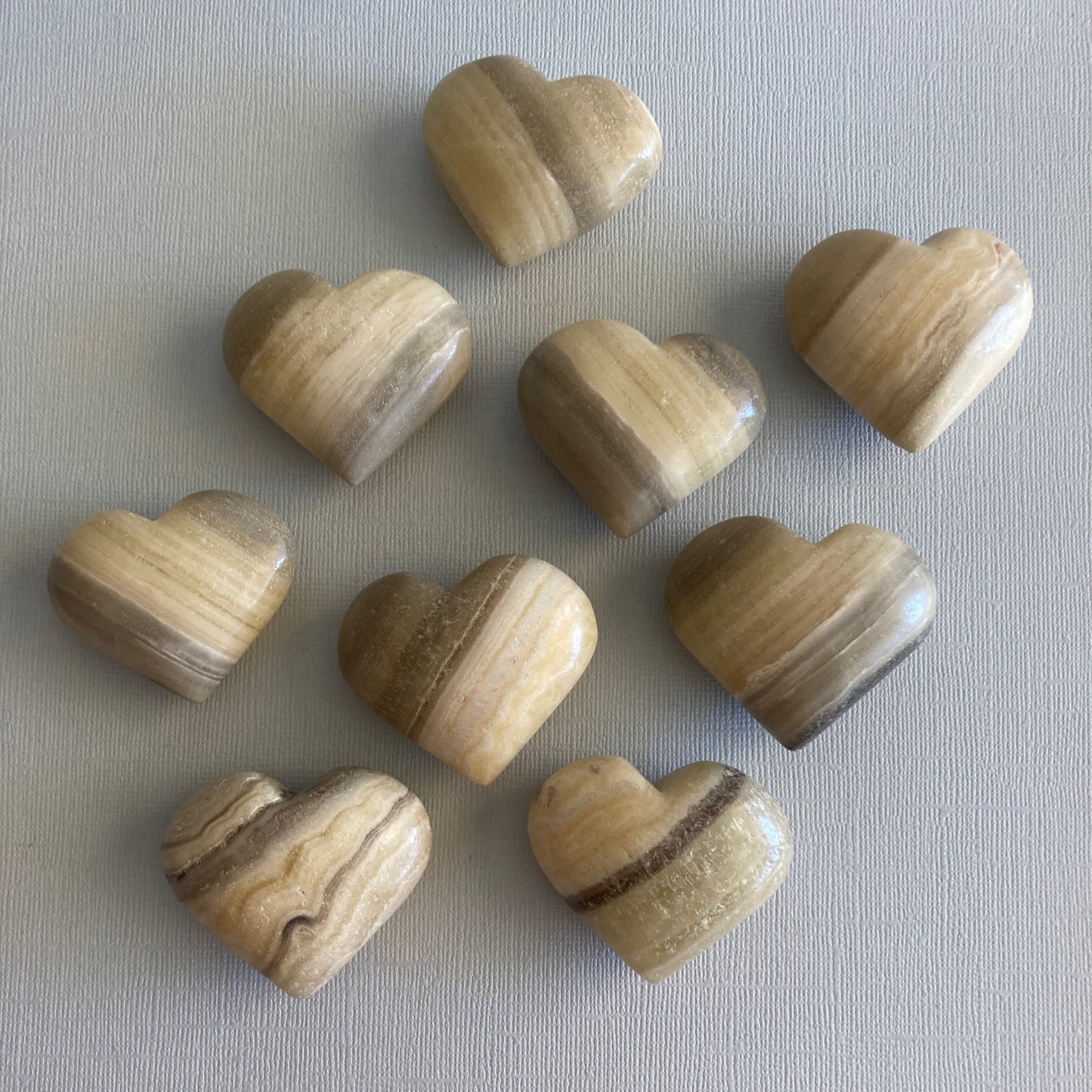 Zebra Calcite Hearts