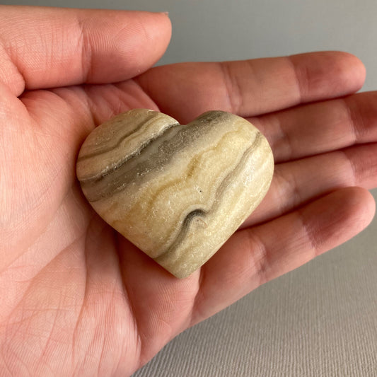 Zebra Calcite Hearts