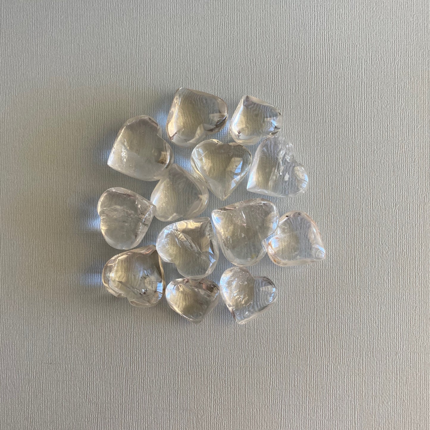 Clear Quartz Hearts - High Quality