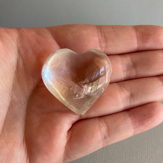 Clear Quartz Hearts - High Quality