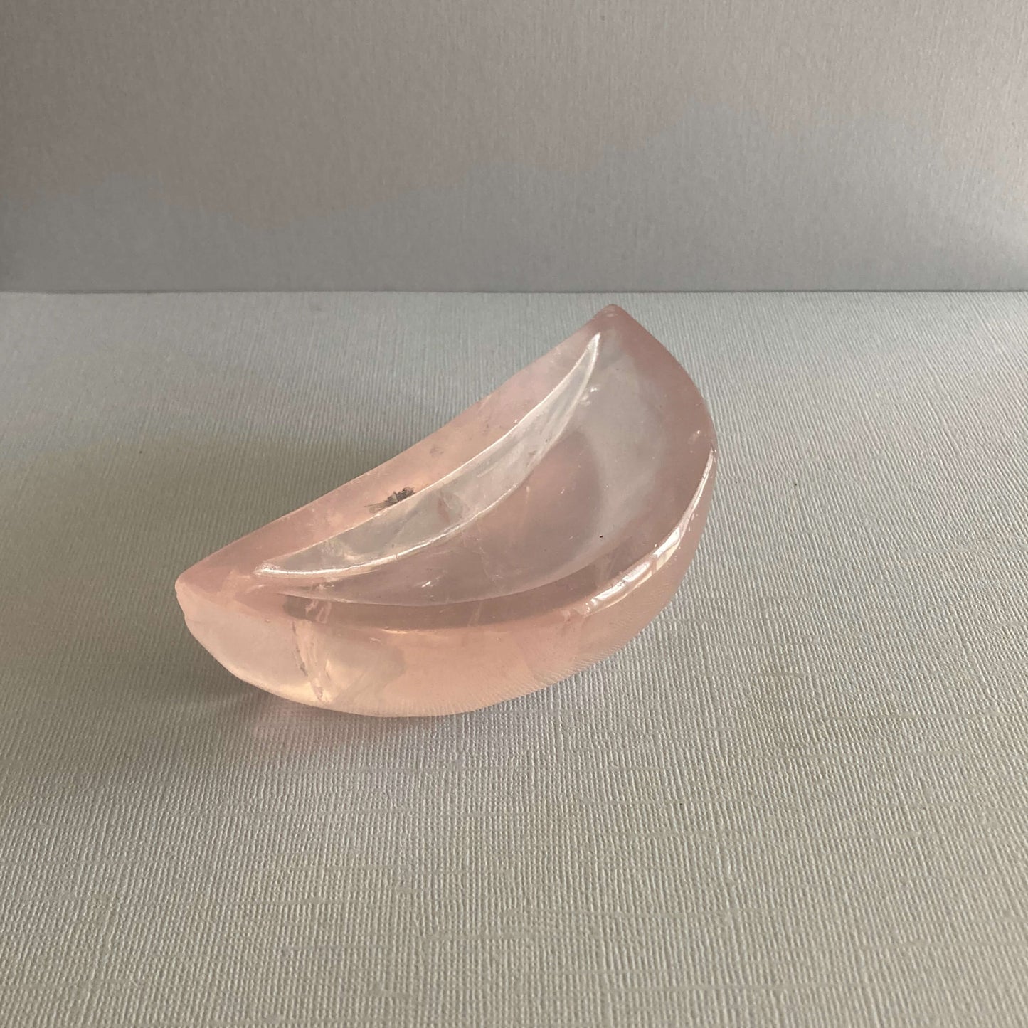 Rose Quartz Moon Bowls