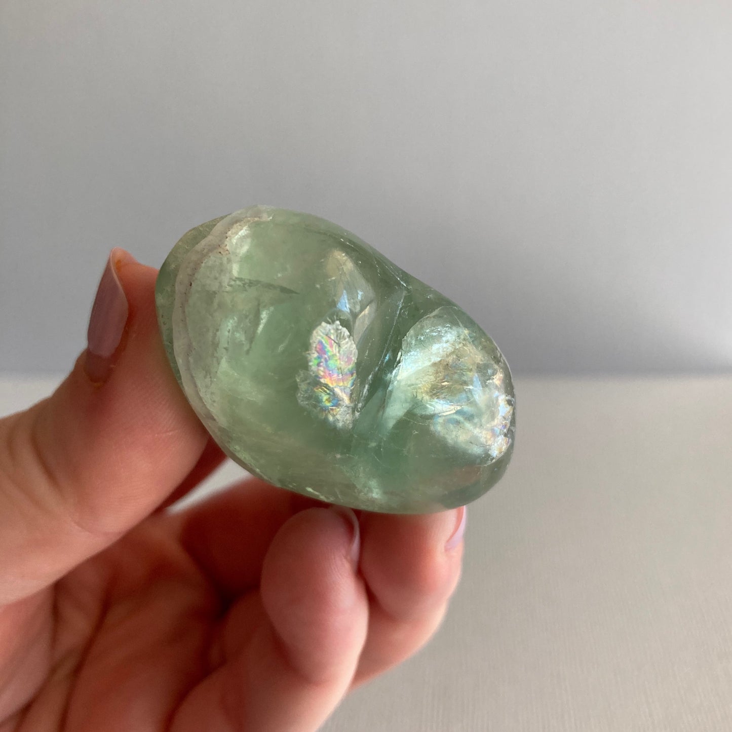 Green Fluorite Hearts