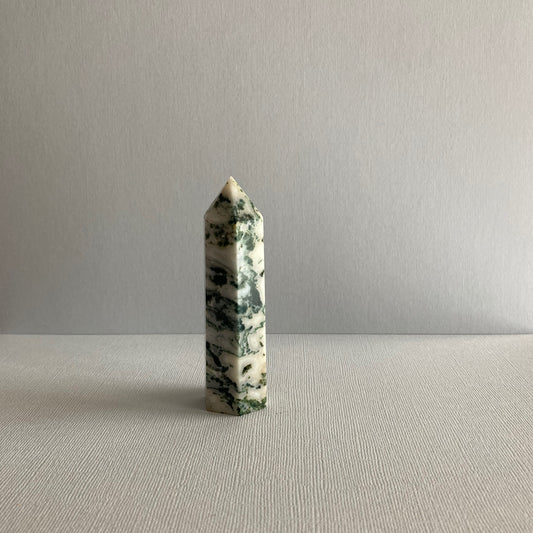 Moss Agate Tower - 90mm