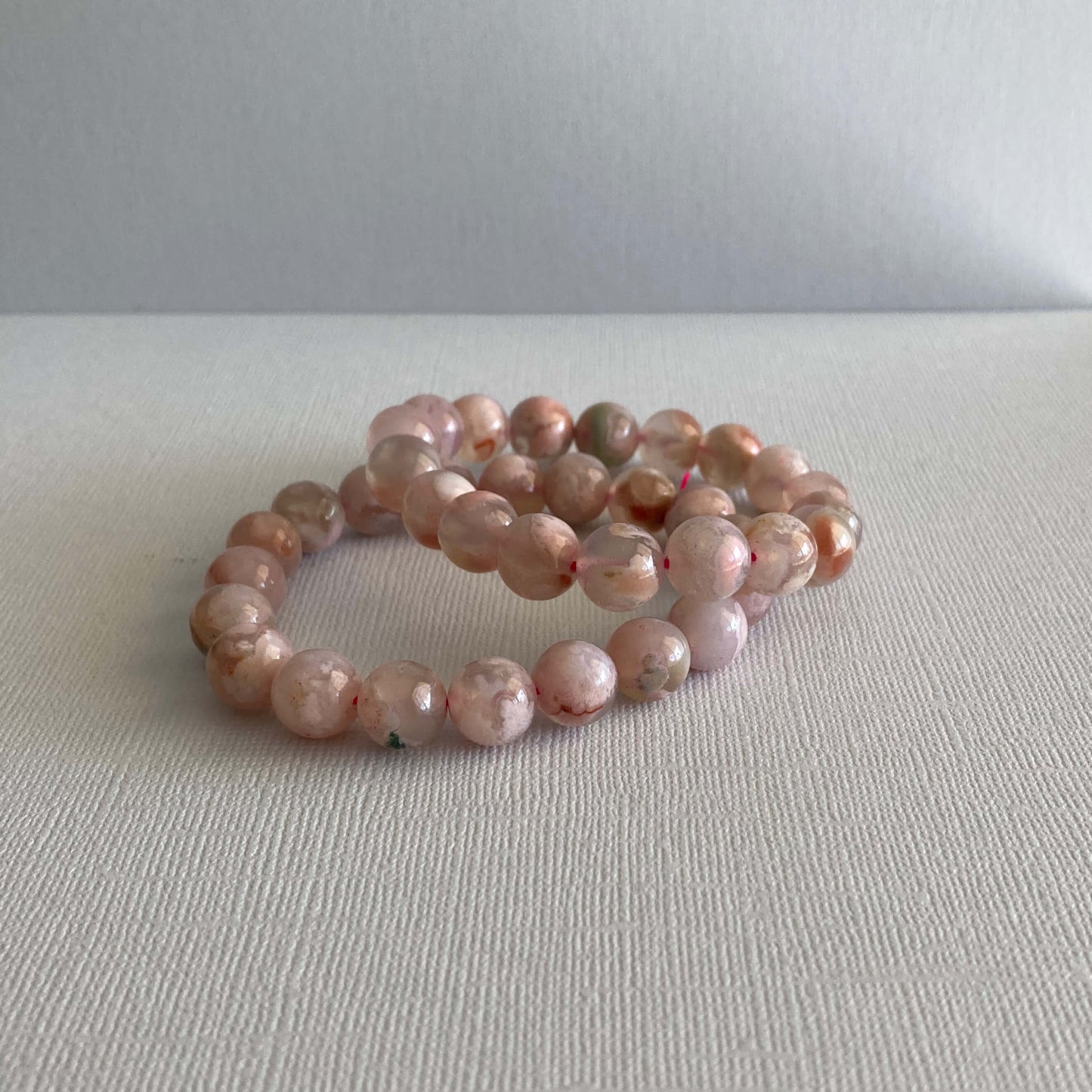 Flower Agate Bracelets - 10mm