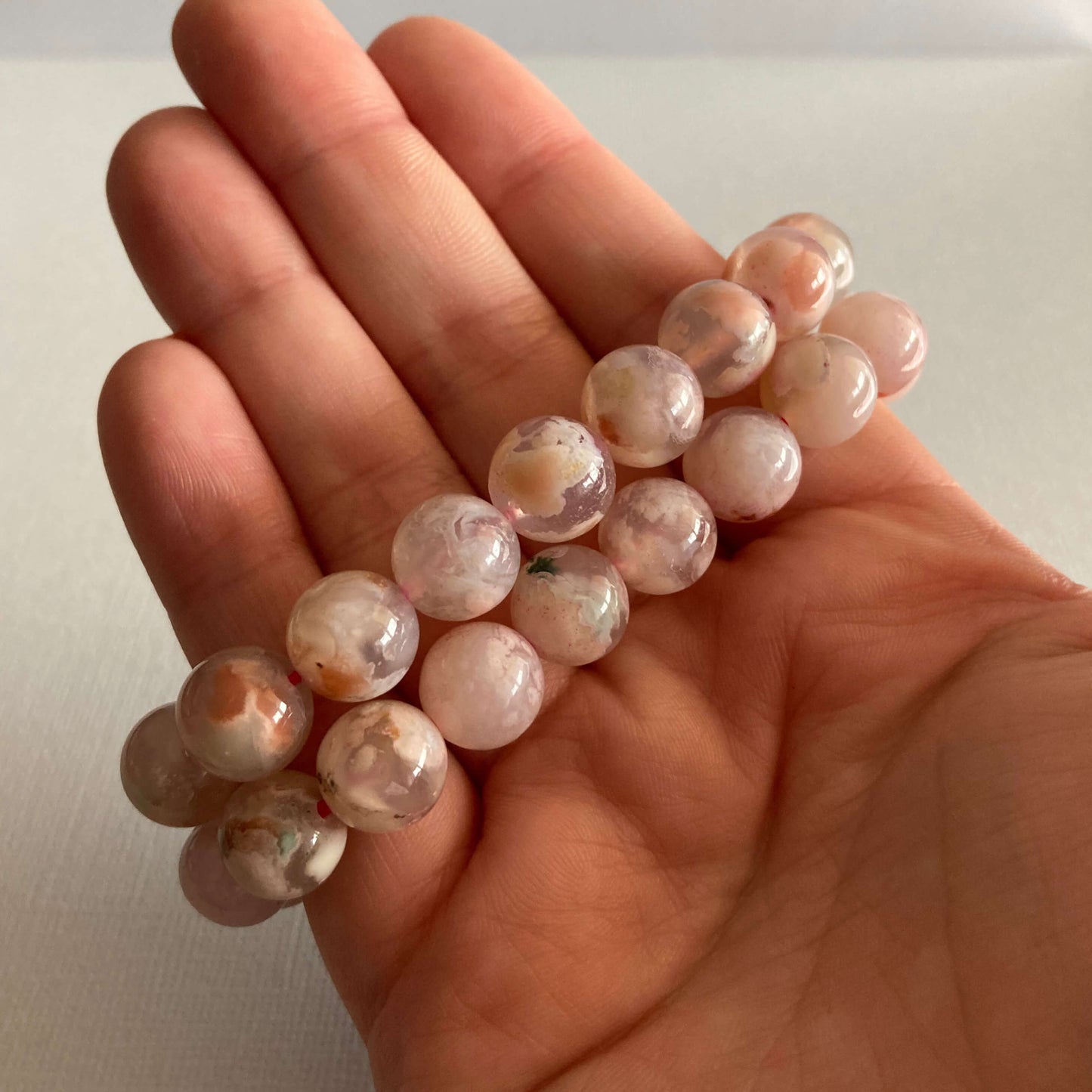 Flower Agate Bracelets - 10mm