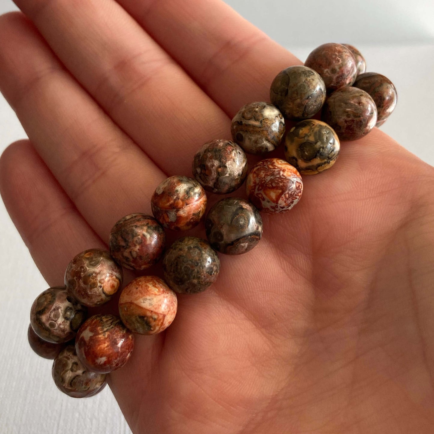 Leopardite / Leopard Skin Jasper Bracelets - 10mm