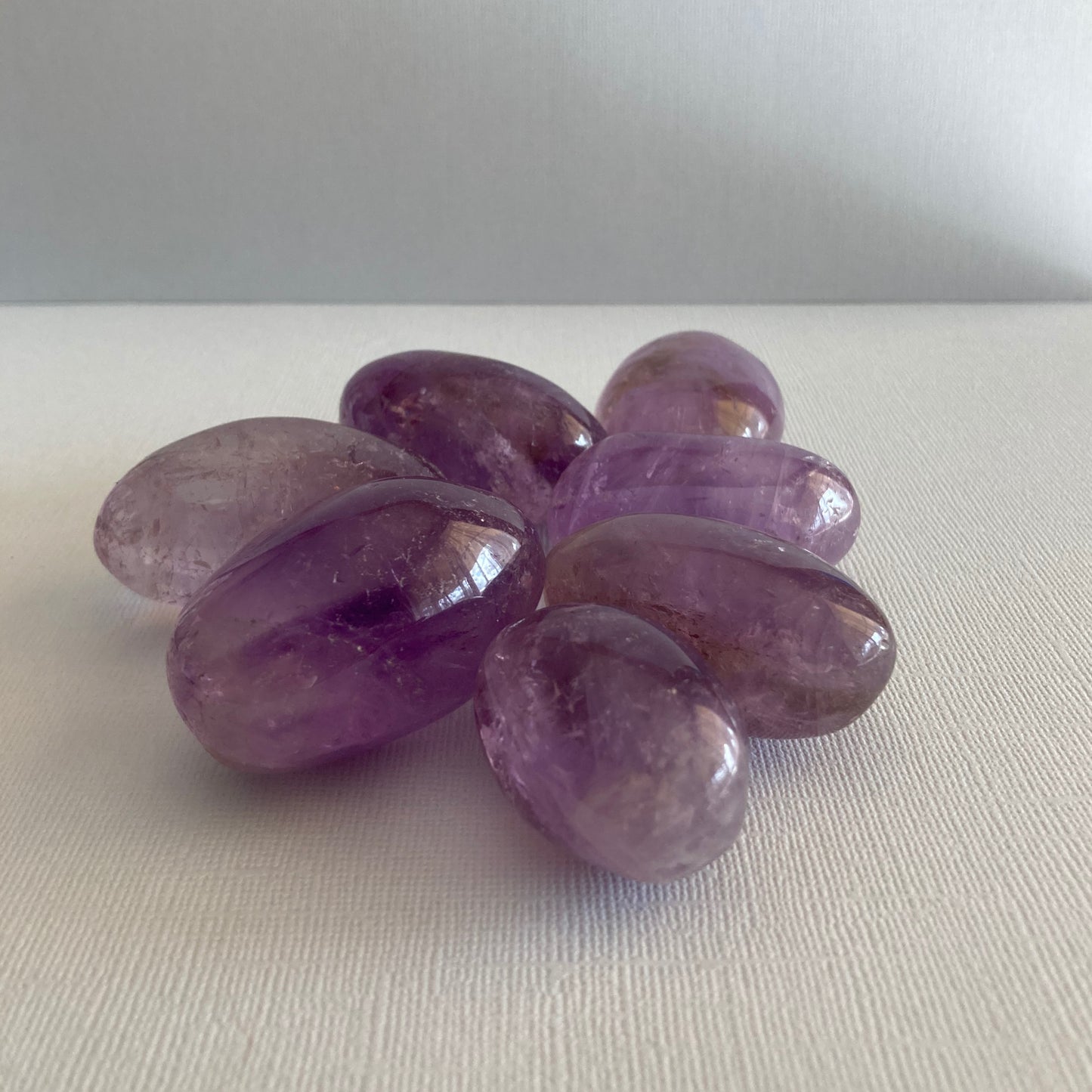 Group of high quality Amethyst palmstones