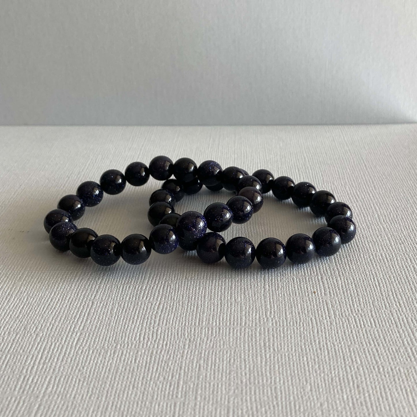 Blue Goldstone / Blue Sandstone Bracelets - 8mm