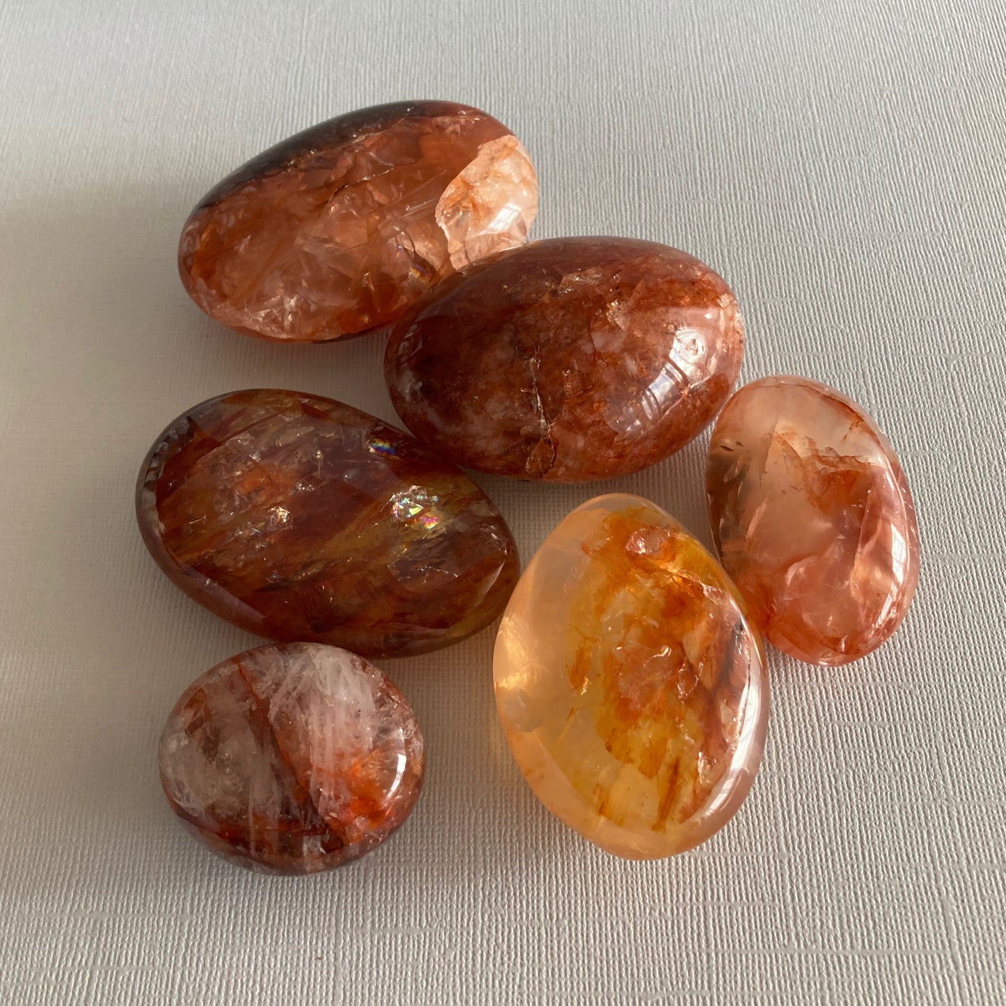 Fire Quartz / Hematoid Quartz Palms