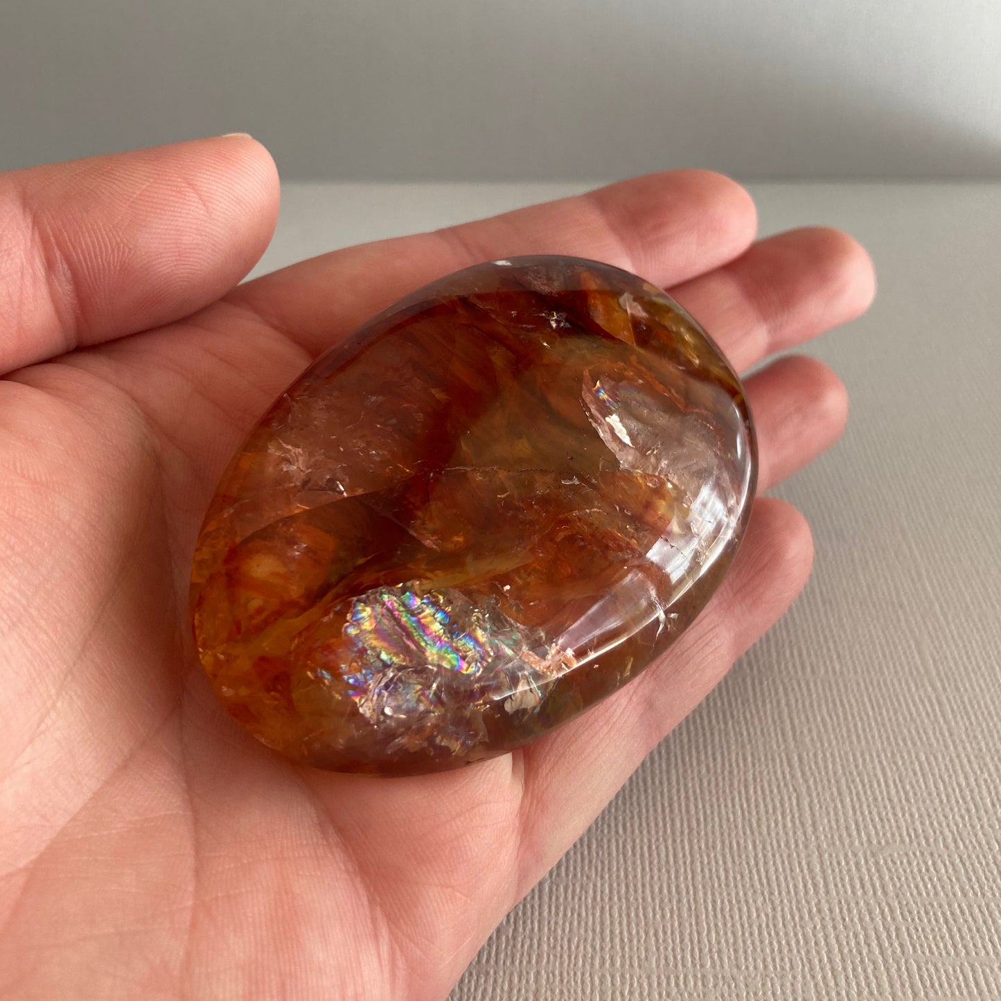 Fire Quartz / Hematoid Quartz Palms