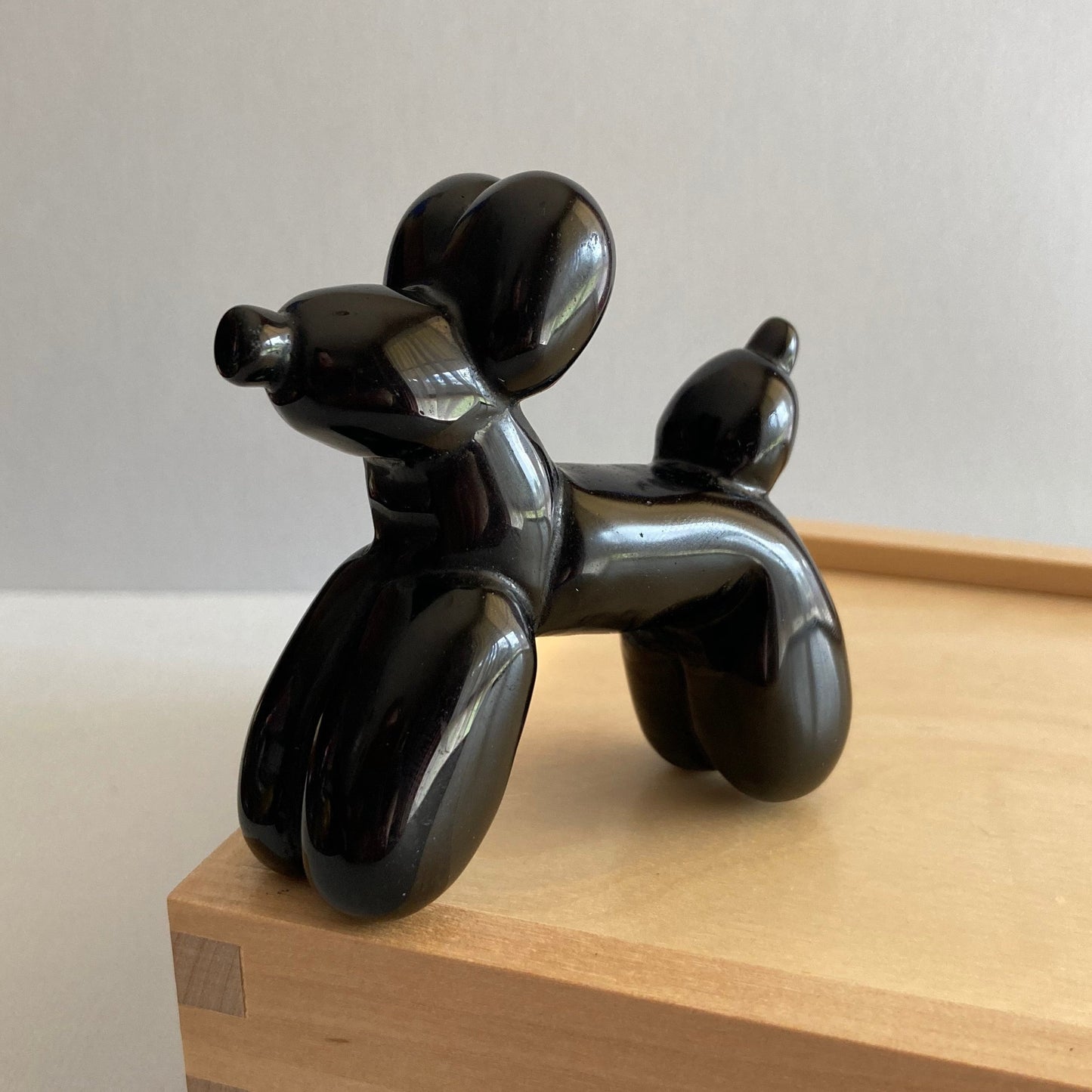 Black Obsidian Balloon Dogs