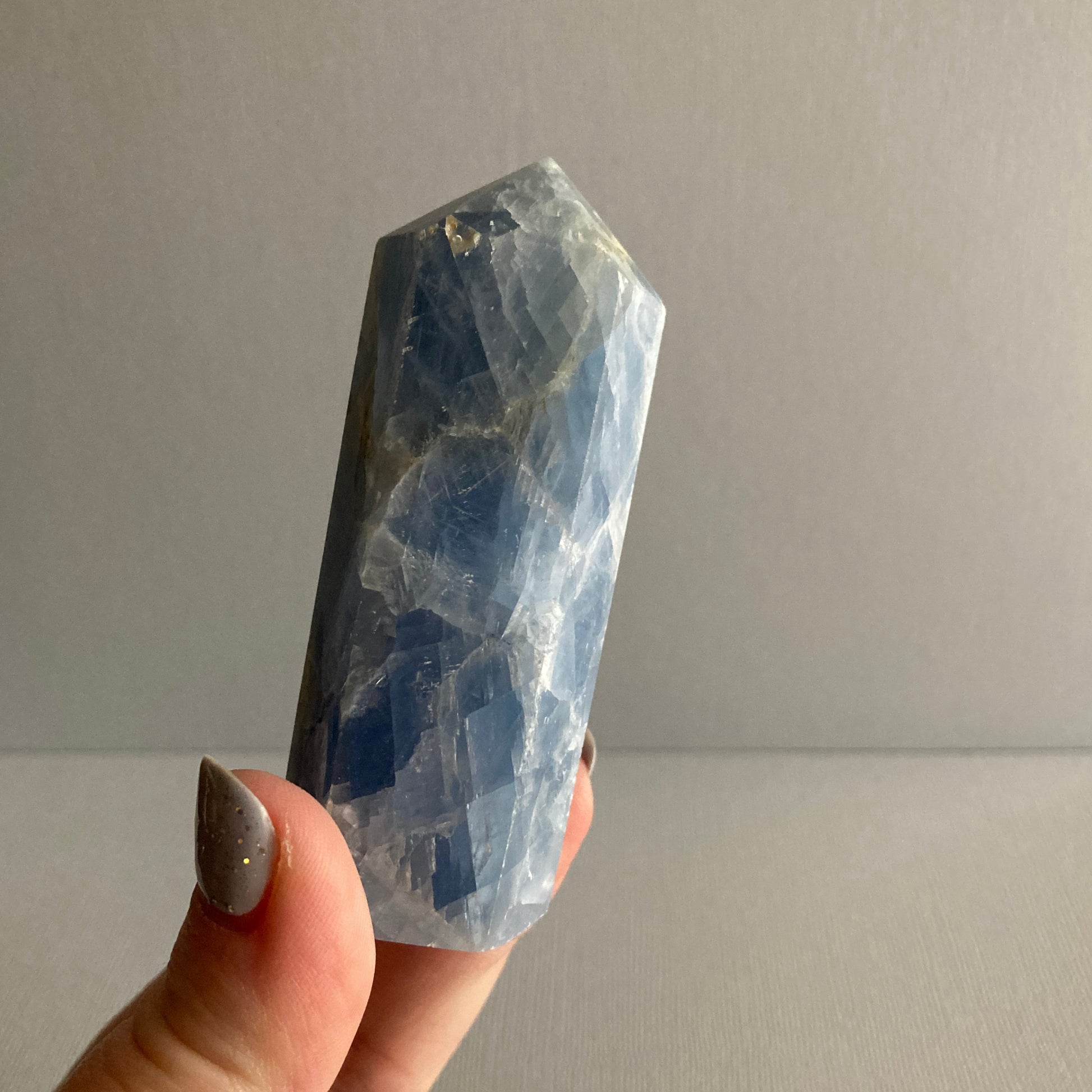 A Blue Calcite tower