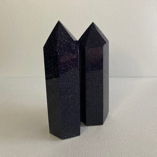 Blue Goldstone / Blue Sandstone Towers - Large